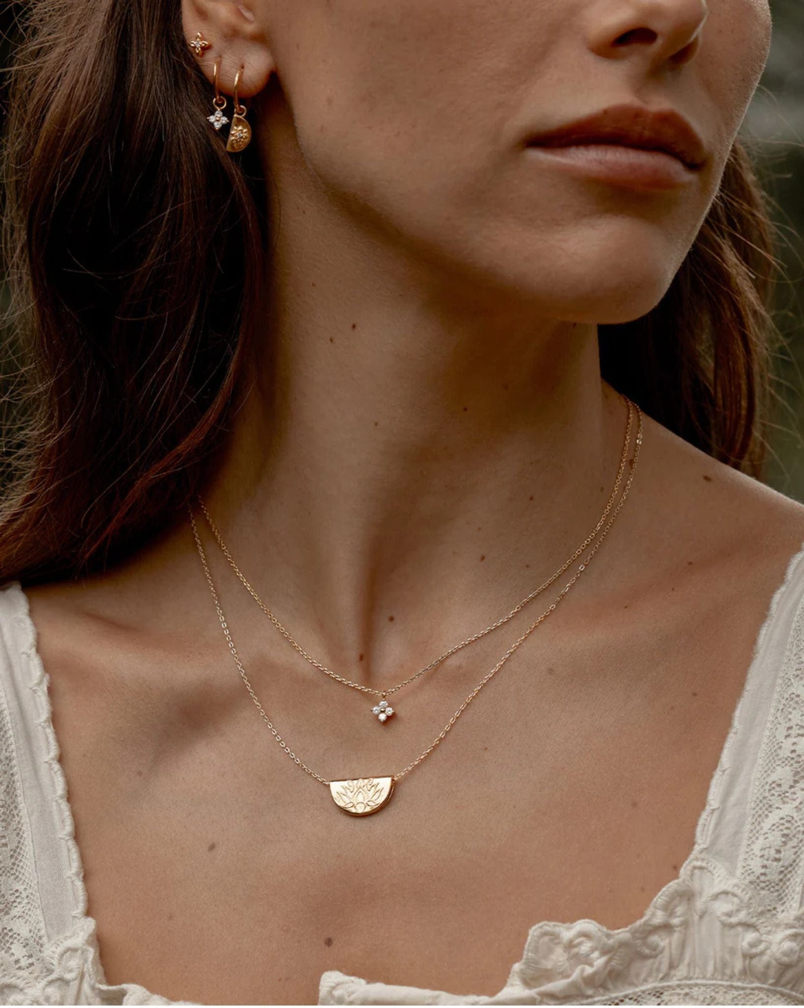 By Charlotte Gold Crystal Bloom Necklace