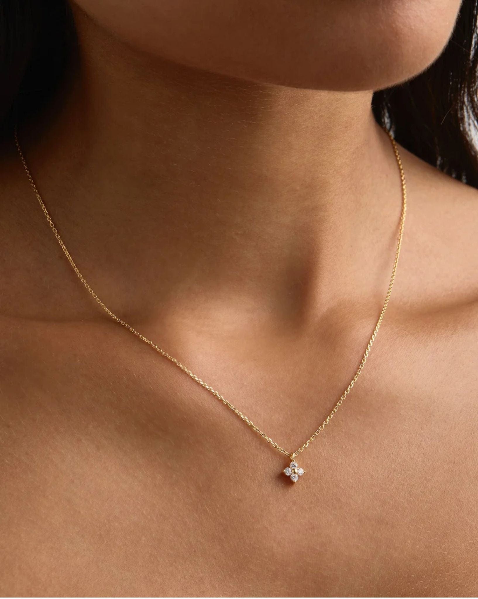 By Charlotte Gold Crystal Bloom Necklace