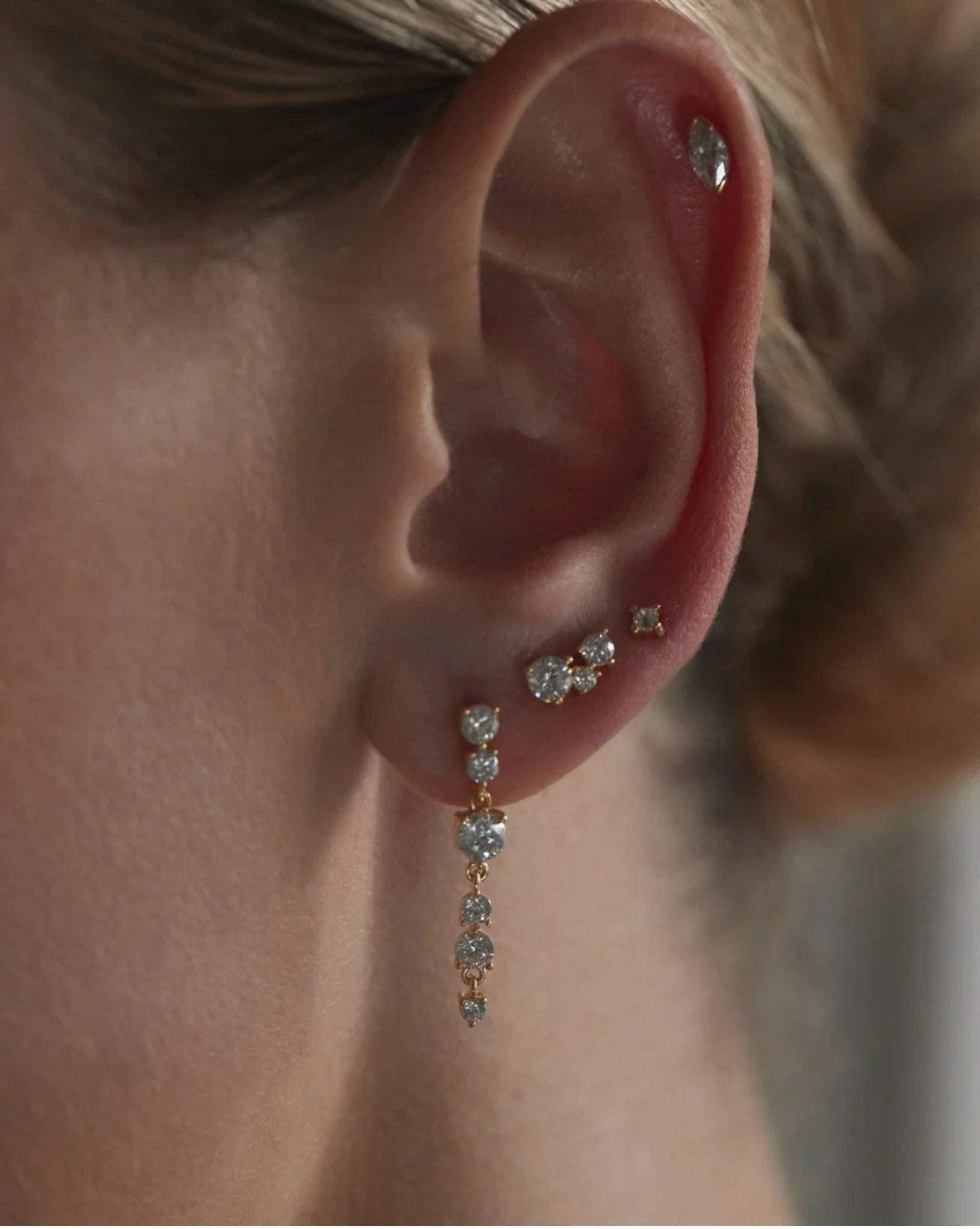 By Charlotte Gold Forever Yours Drop Earrings