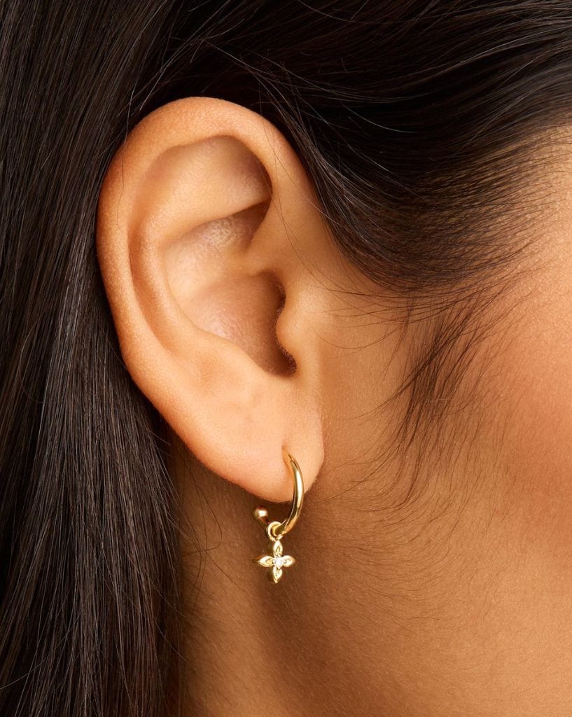 By Charlotte Gold Live in Light Hoop Earrings