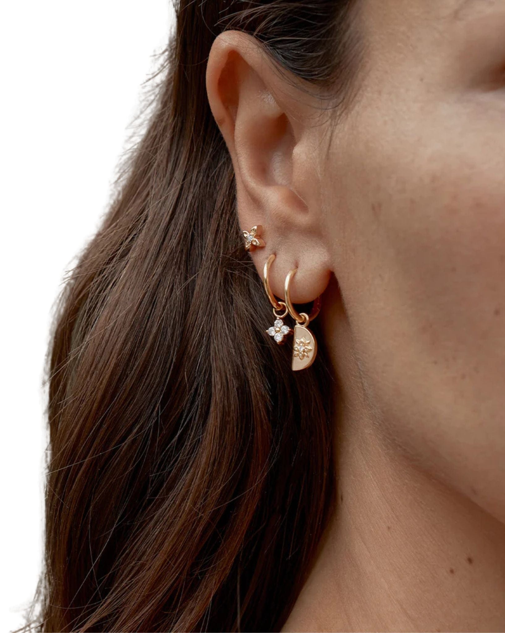 By Charlotte Gold Lotus Hoops