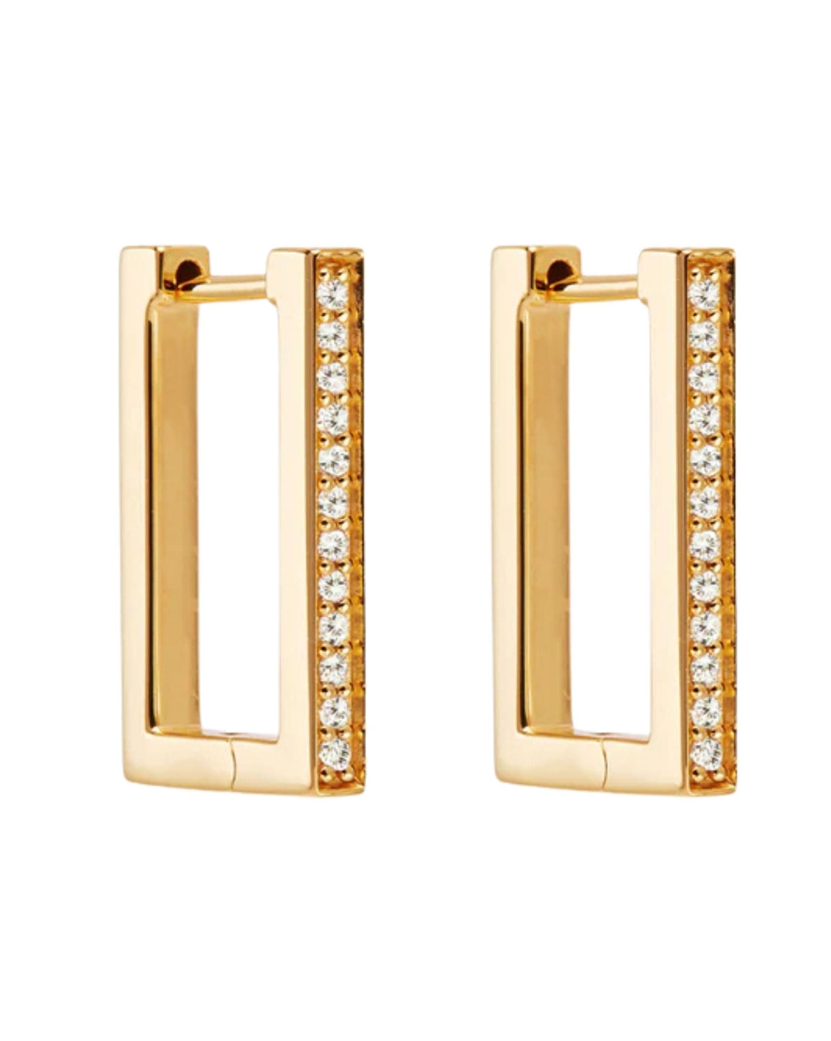 By Charlotte Gold With Love Hoops Earrings