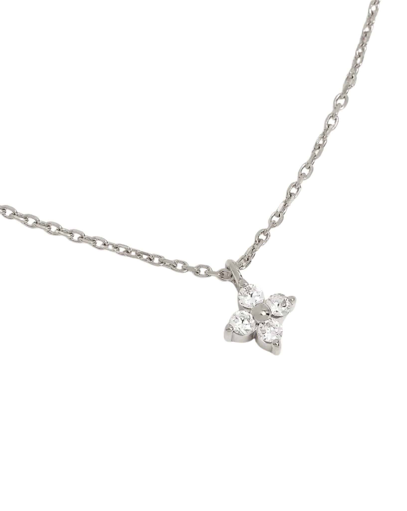 By Charlotte Silver Crystal Bloom Necklace