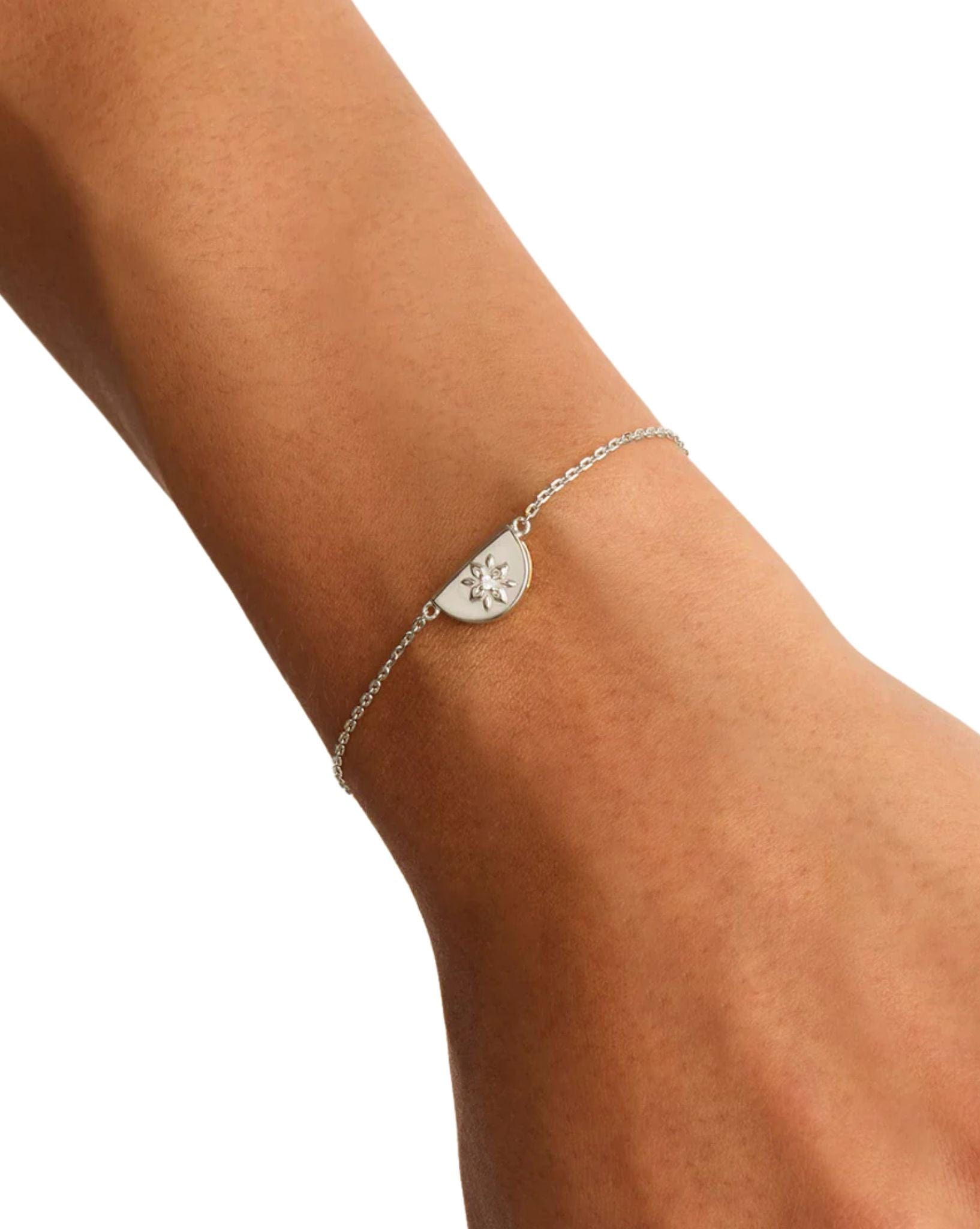 By Charlotte Silver Lotus Bracelet