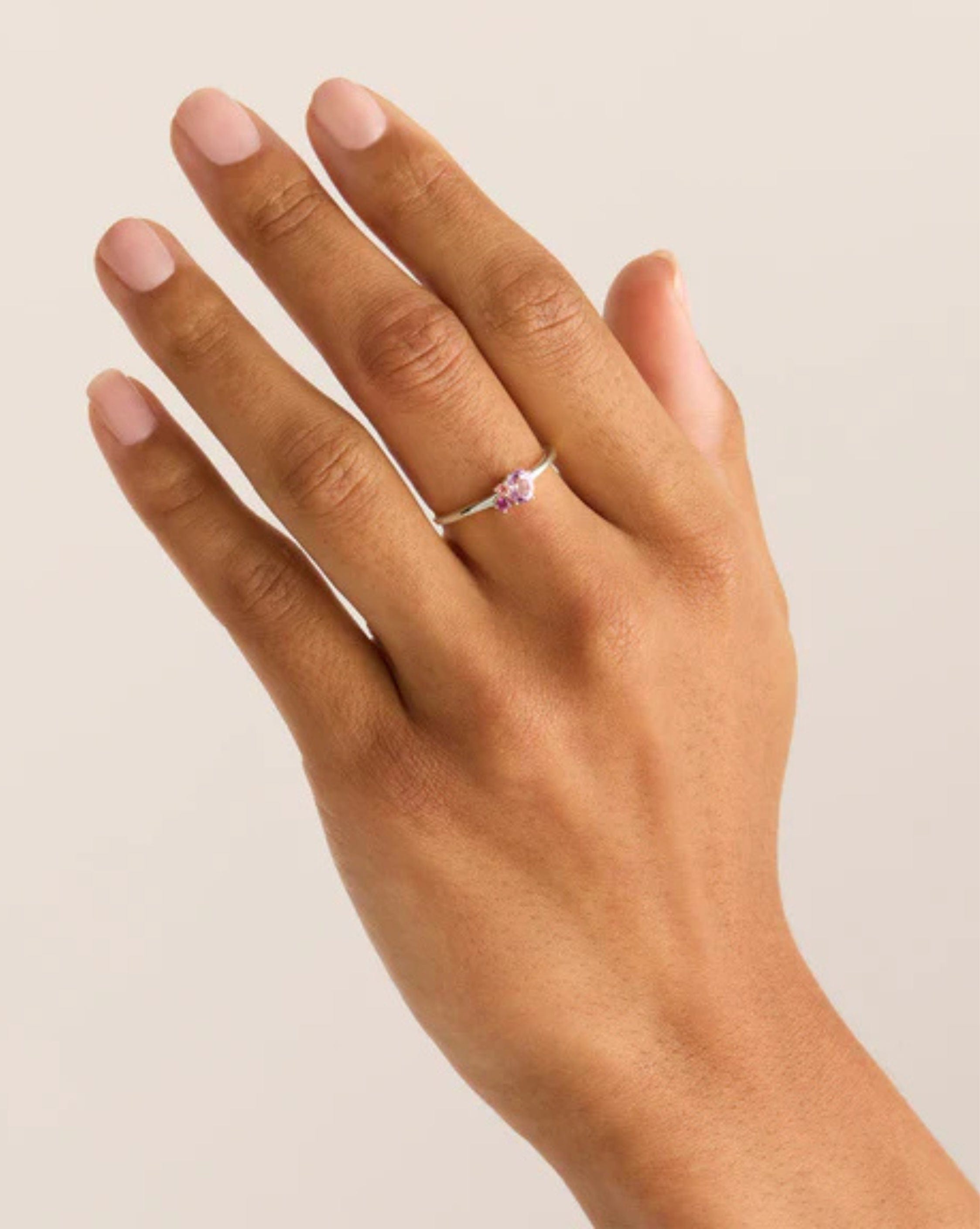 By Charlotte Sterling Silver Kindred Birthstone Ring - October