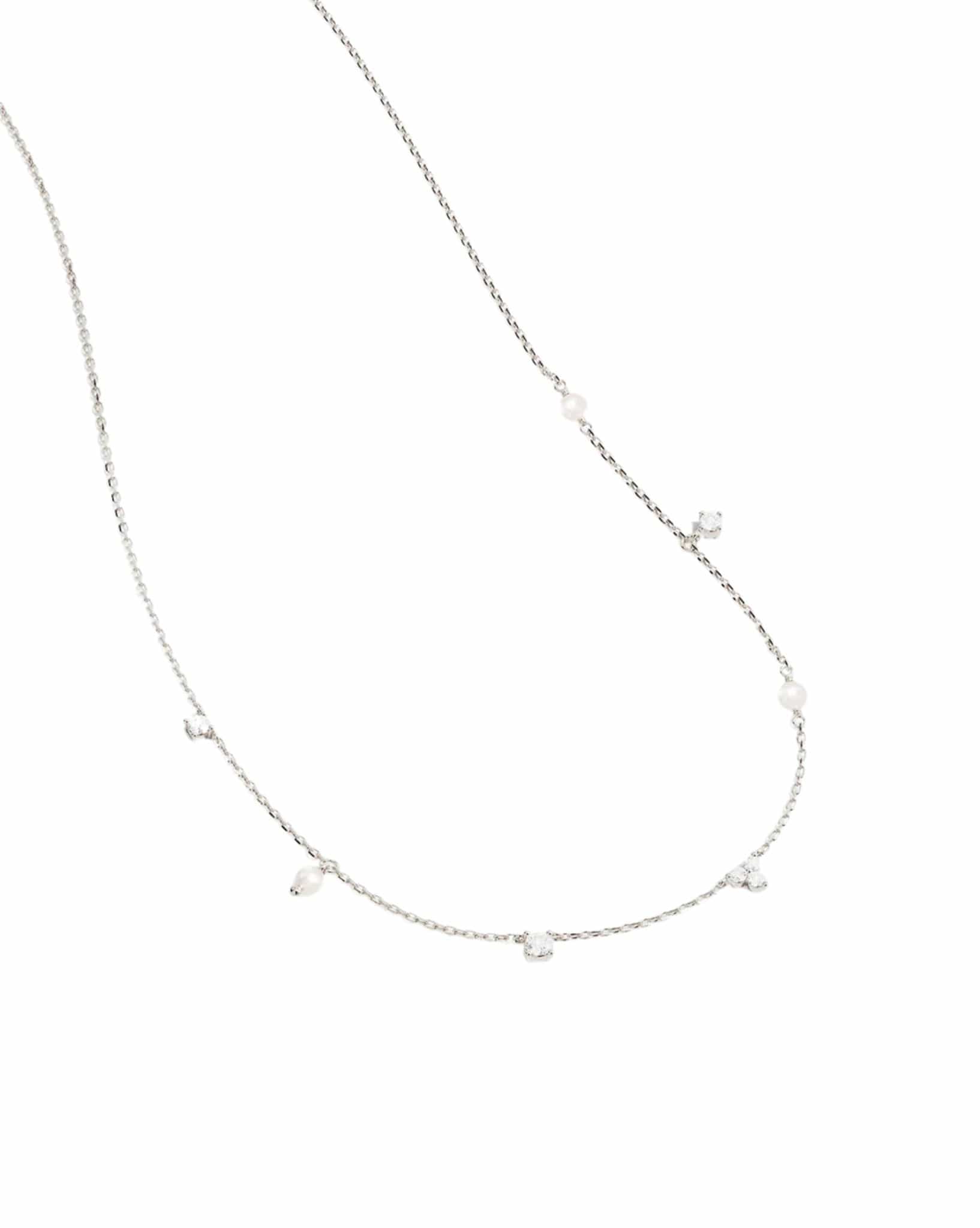 By Charlotte Sterling Silver - Moonlit Bloom Pearl Choker
