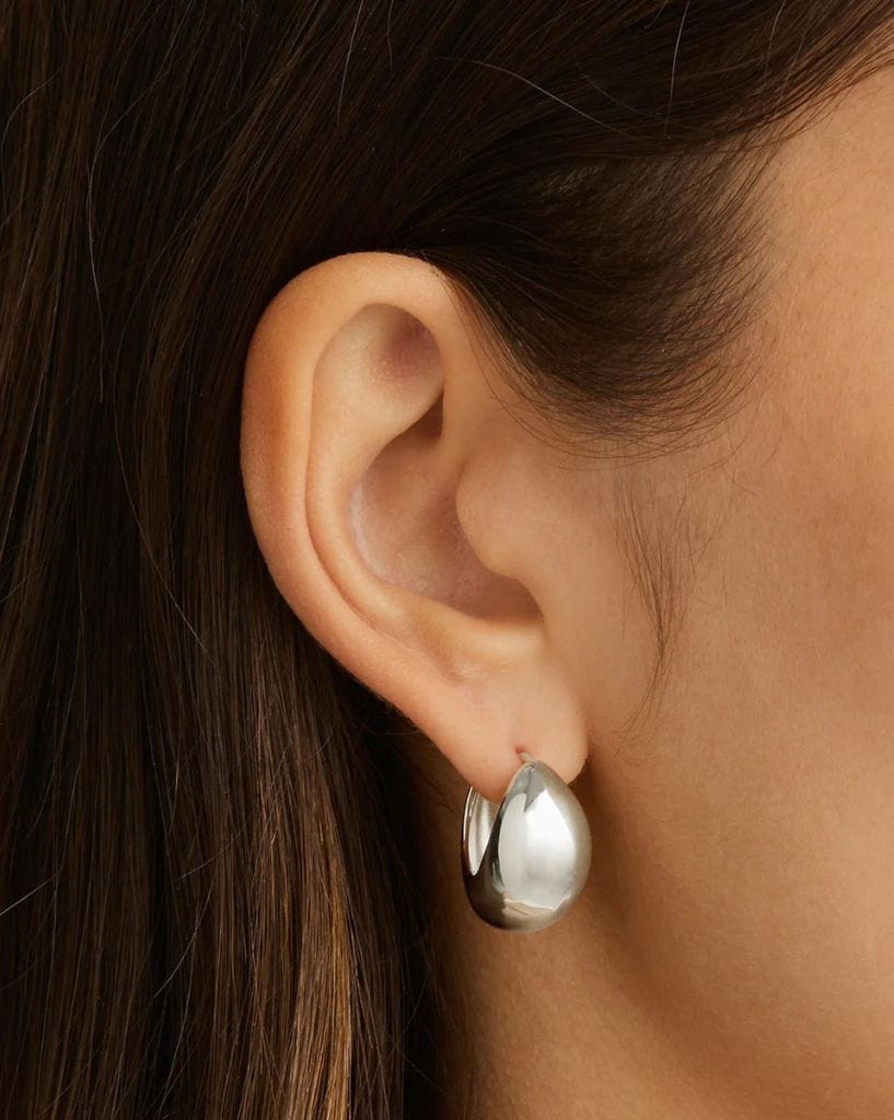 By Charlotte Sunkissed Large Hoops - Silver