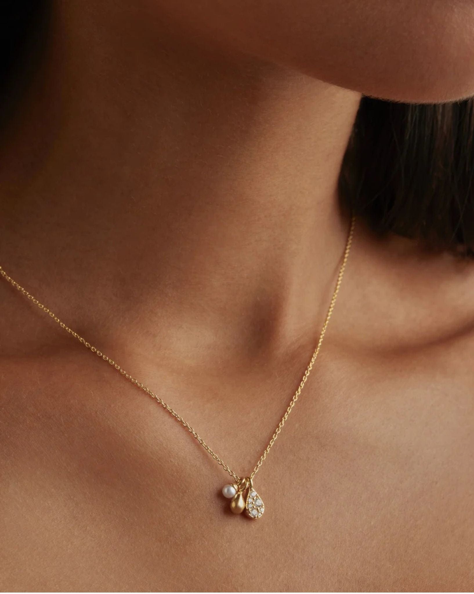 By Charlotte Womens Gold Ocean Mist Necklace