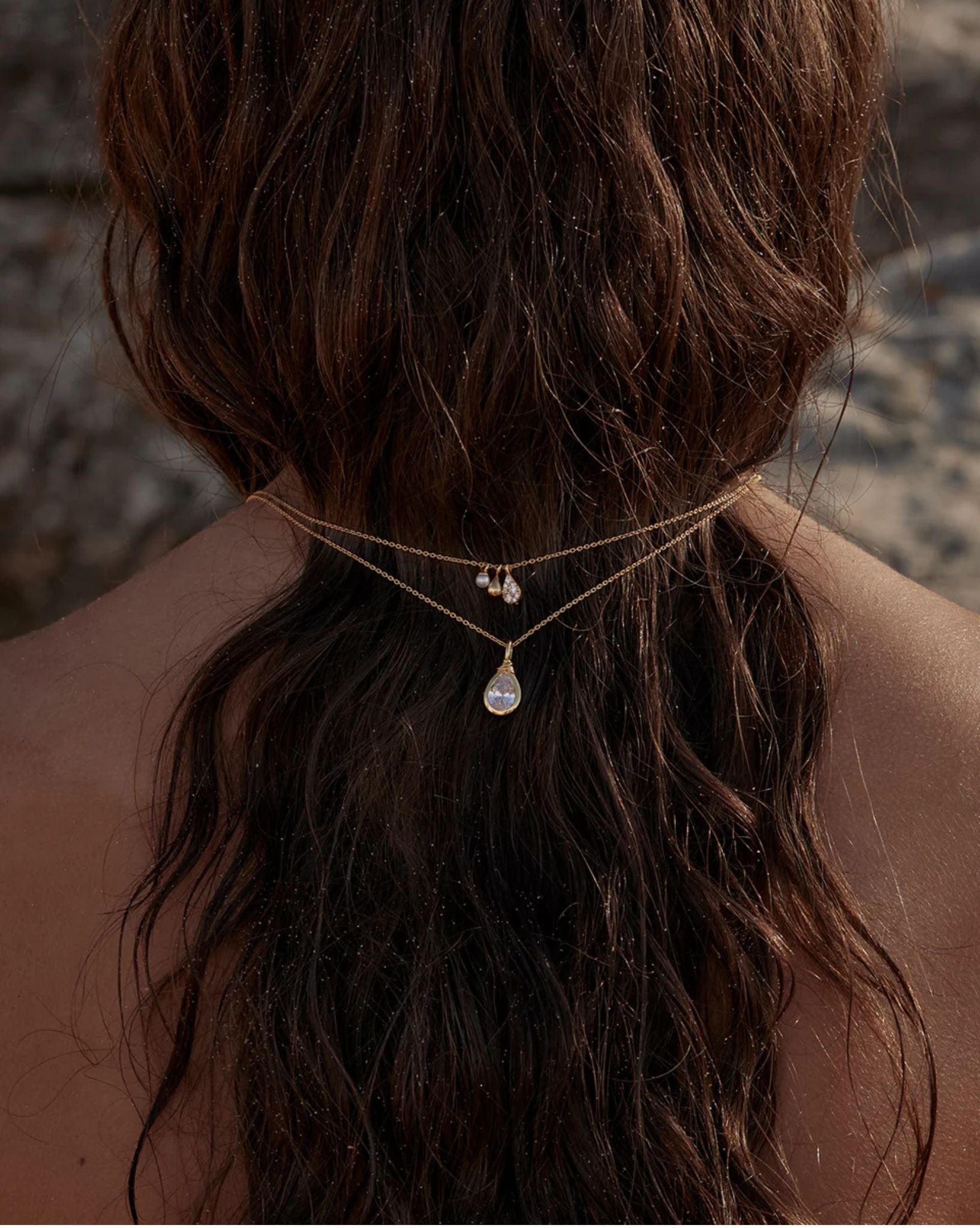 By Charlotte Womens Gold Ocean Mist Necklace