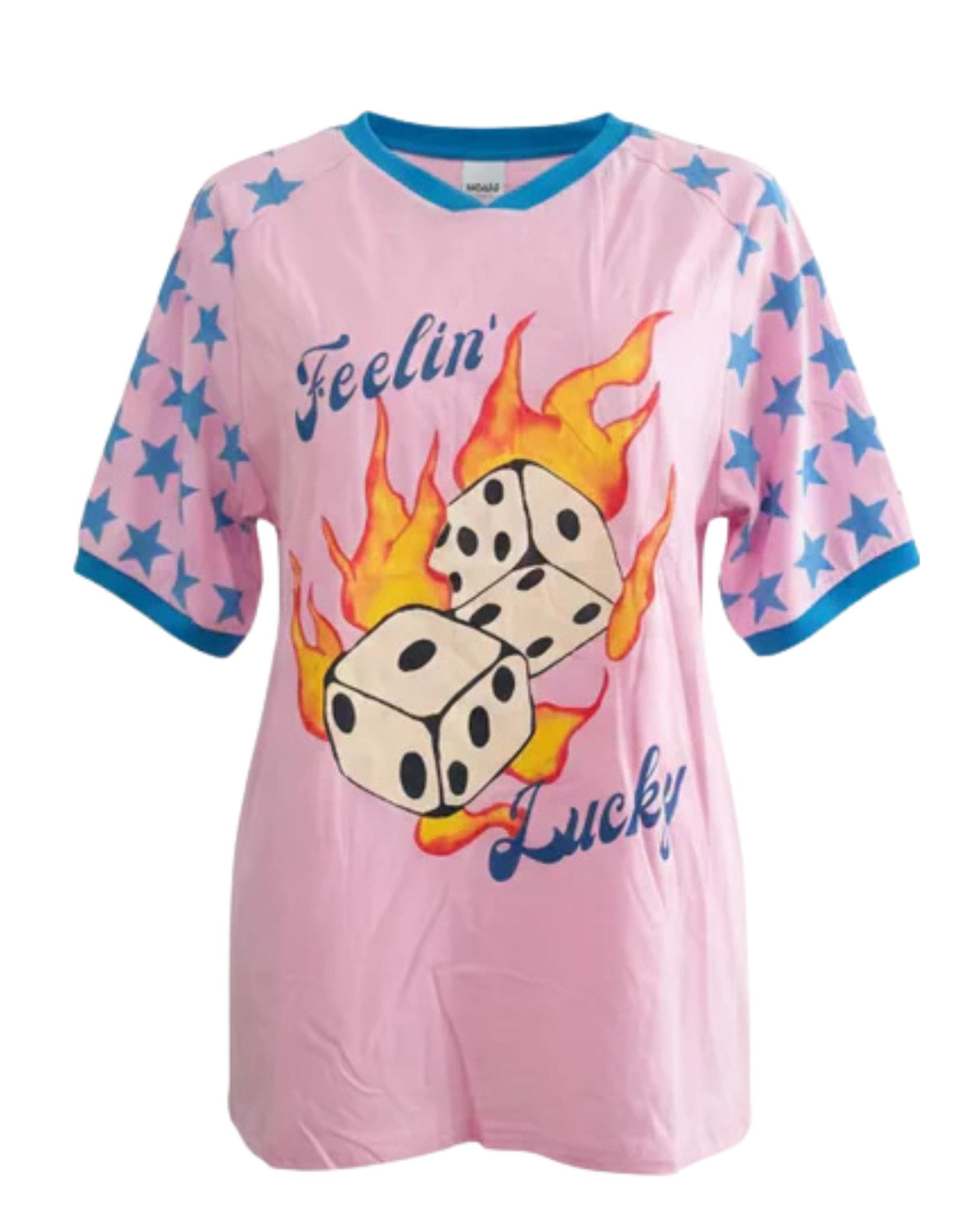 By Frankie Pink Feelin' Lucky T-Shirt