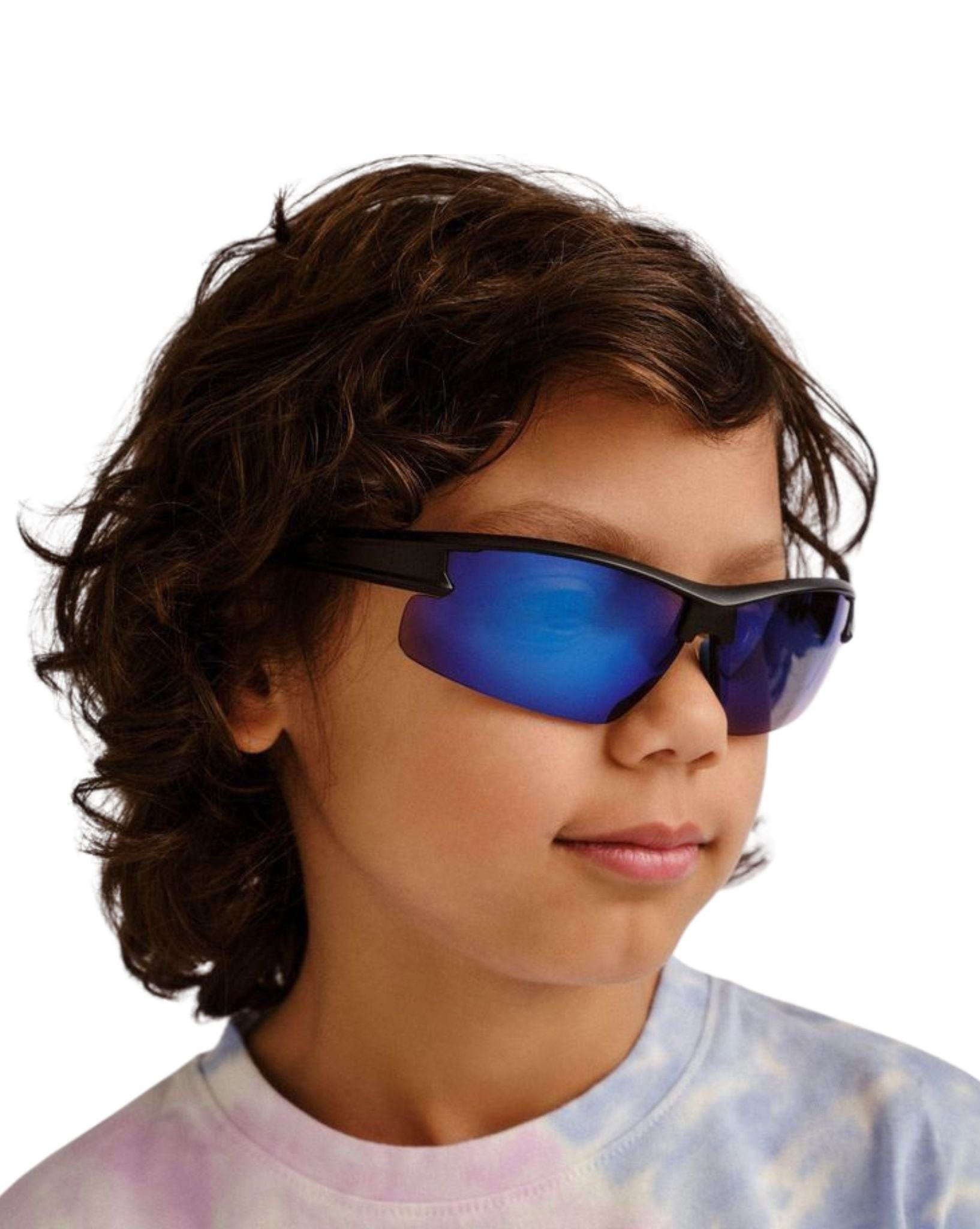 Cancer Council Boys Armadillo Sunglasses - Matte Black I Blue