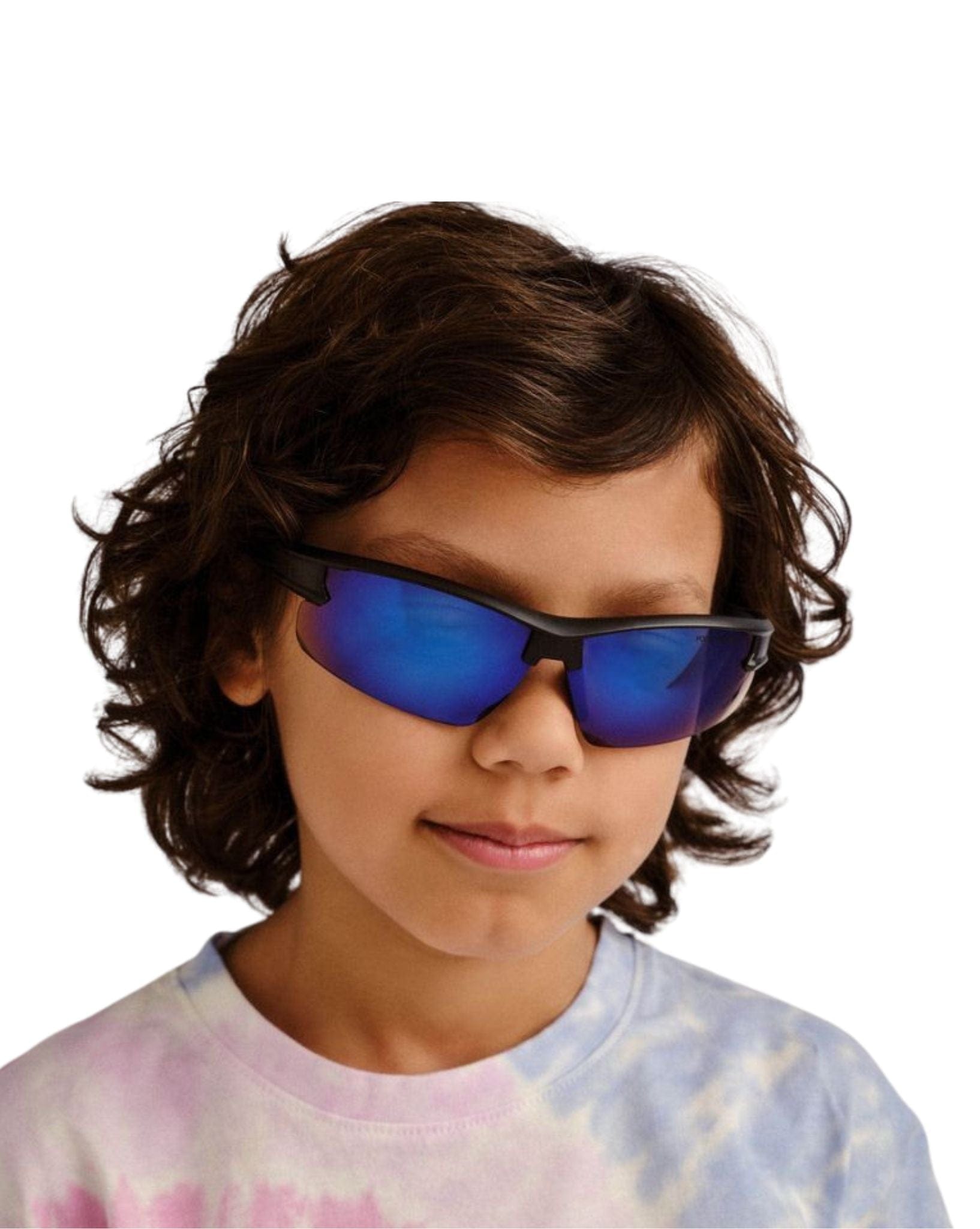 Cancer Council Boys Armadillo Sunglasses - Matte Black I Blue