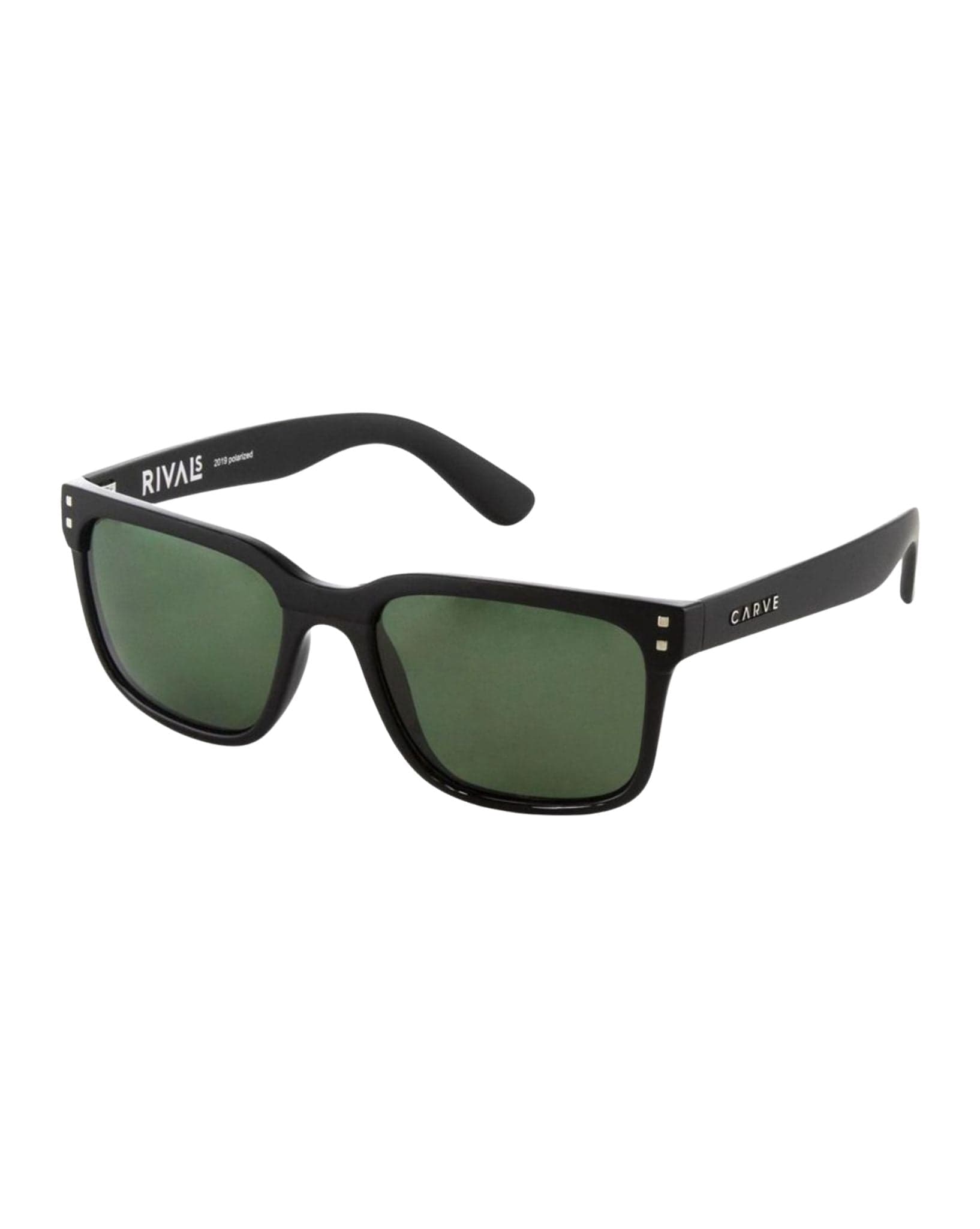 Carve Rivals Matt / Gloss Black Green Polarized Lens