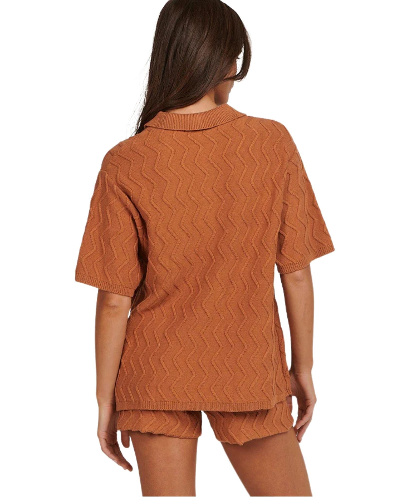 Charlie Holiday Womens Alexis Shirt Caramel