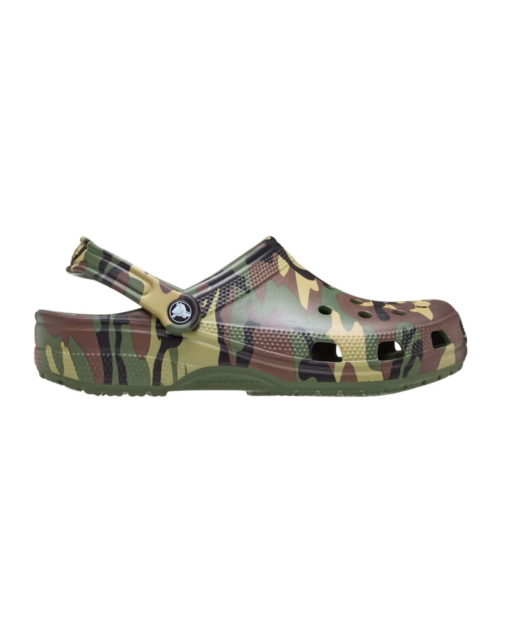 Crocs Classic Camouflage Clog Kids- Army Green/Multi