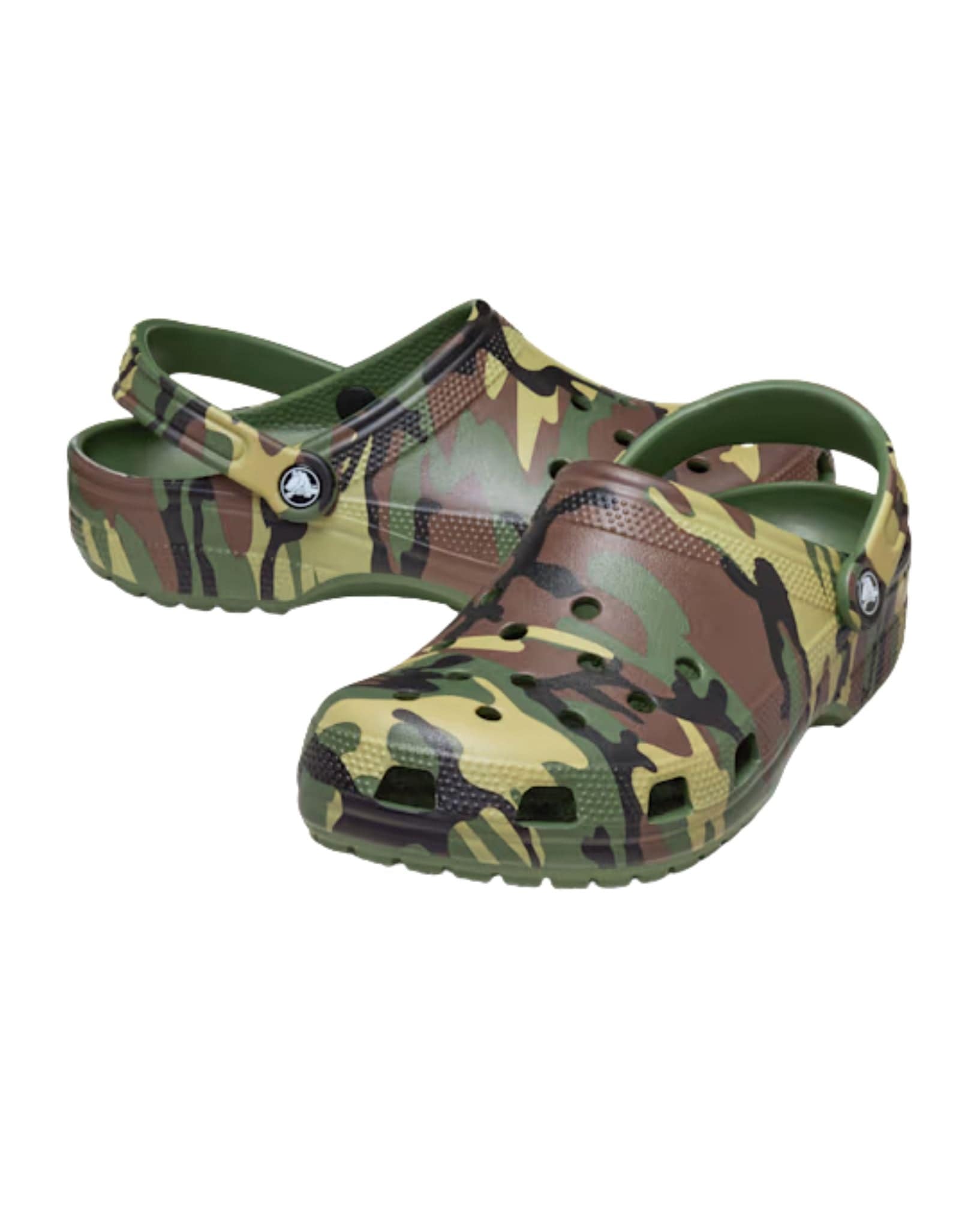 Crocs Classic Camouflage Clog Kids- Army Green/Multi