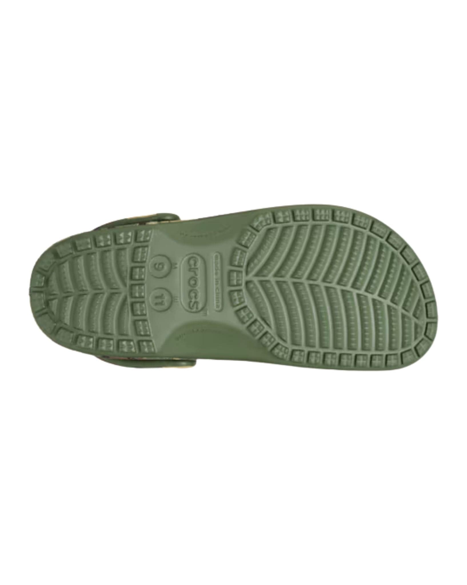 Crocs Classic Camouflage Clog Kids- Army Green/Multi