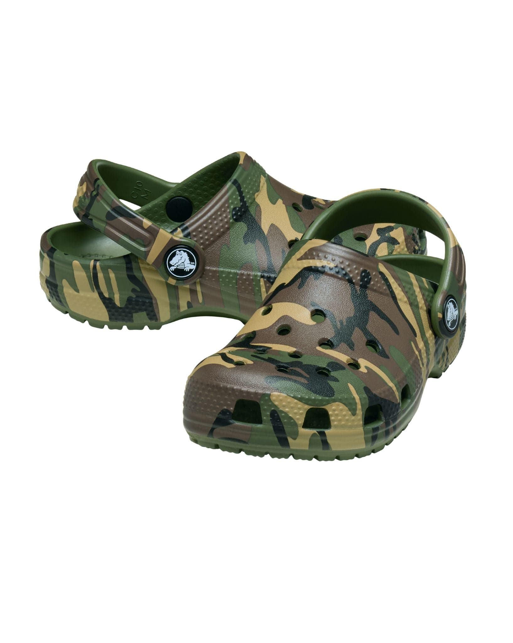 Crocs Classic Camouflage Clog Toddler- Army Green/Multi
