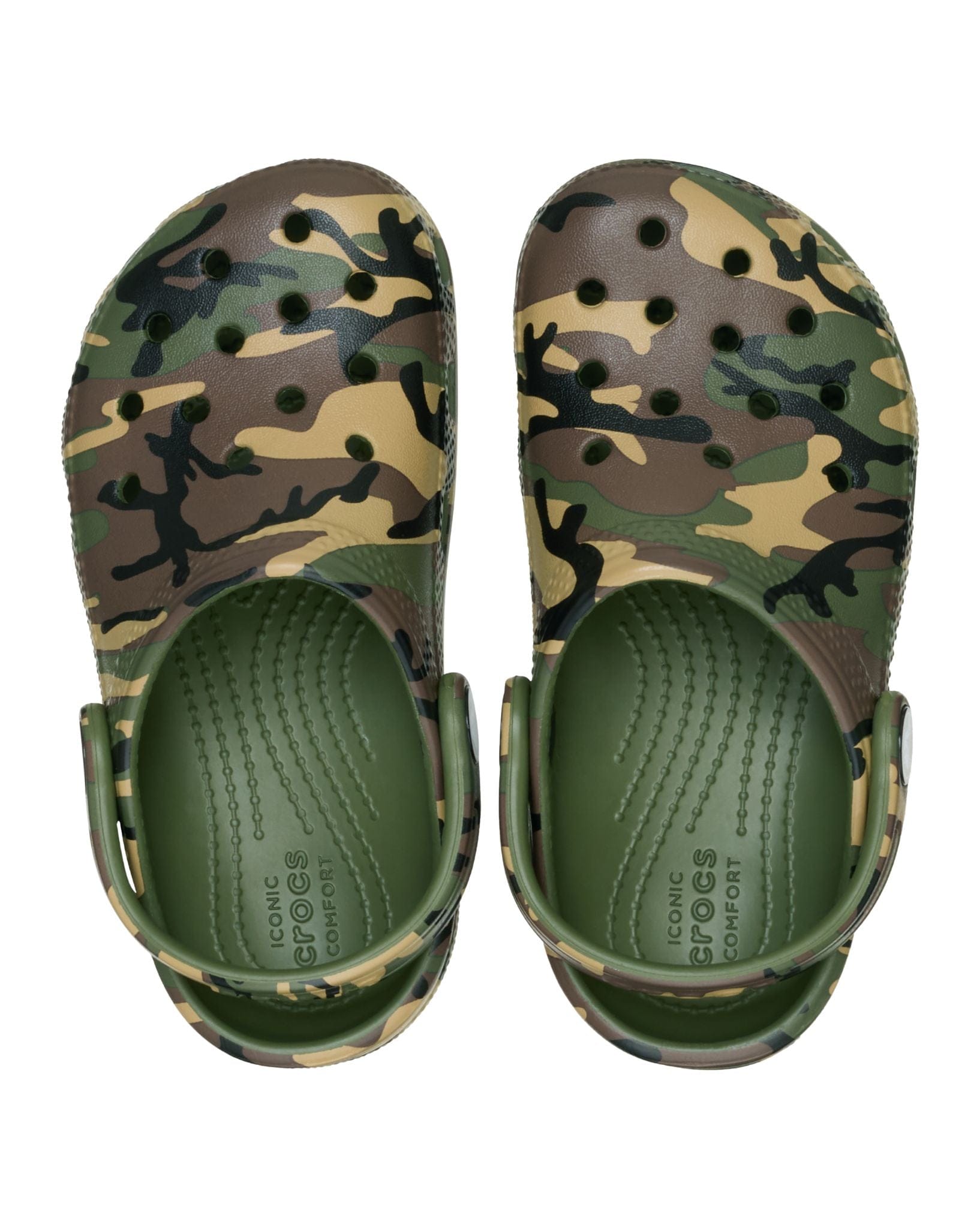 Crocs Classic Camouflage Clog Toddler- Army Green/Multi