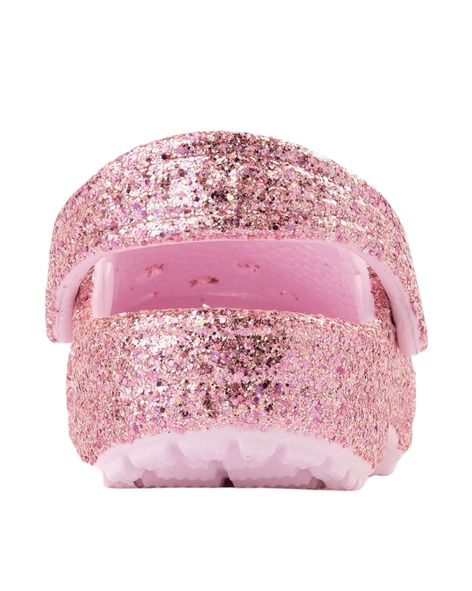 Crocs Classic Chunky Glitter Clog Toddler- Pink Milk