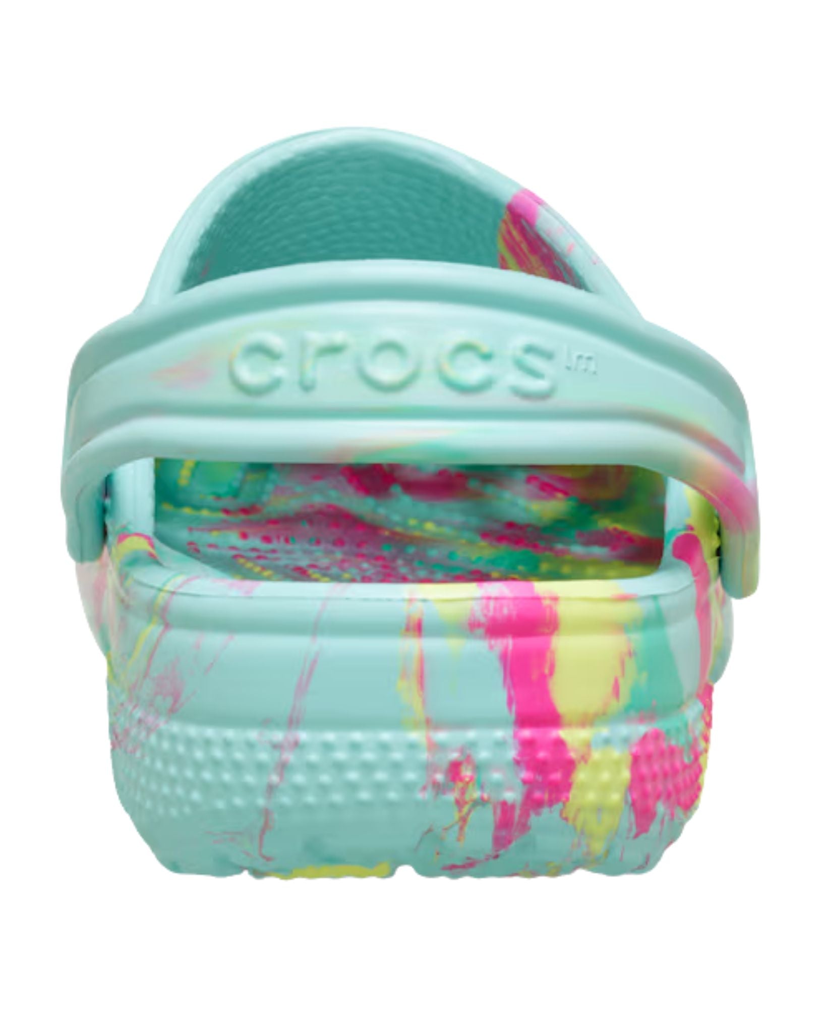 Crocs Classic Marbled Clog Kids- Aqua Marine/Multi