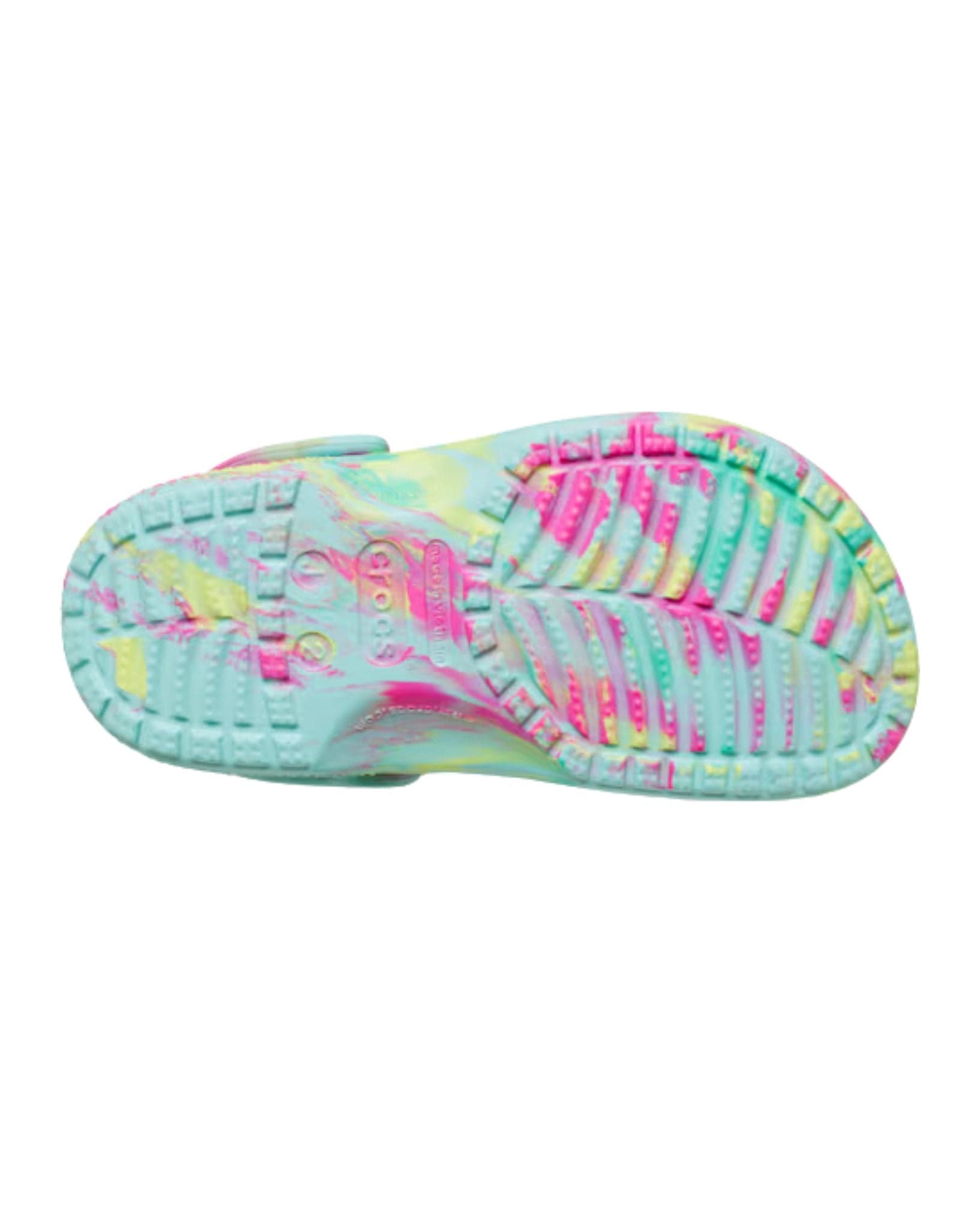 Crocs Classic Marbled Clog Kids- Aqua Marine/Multi