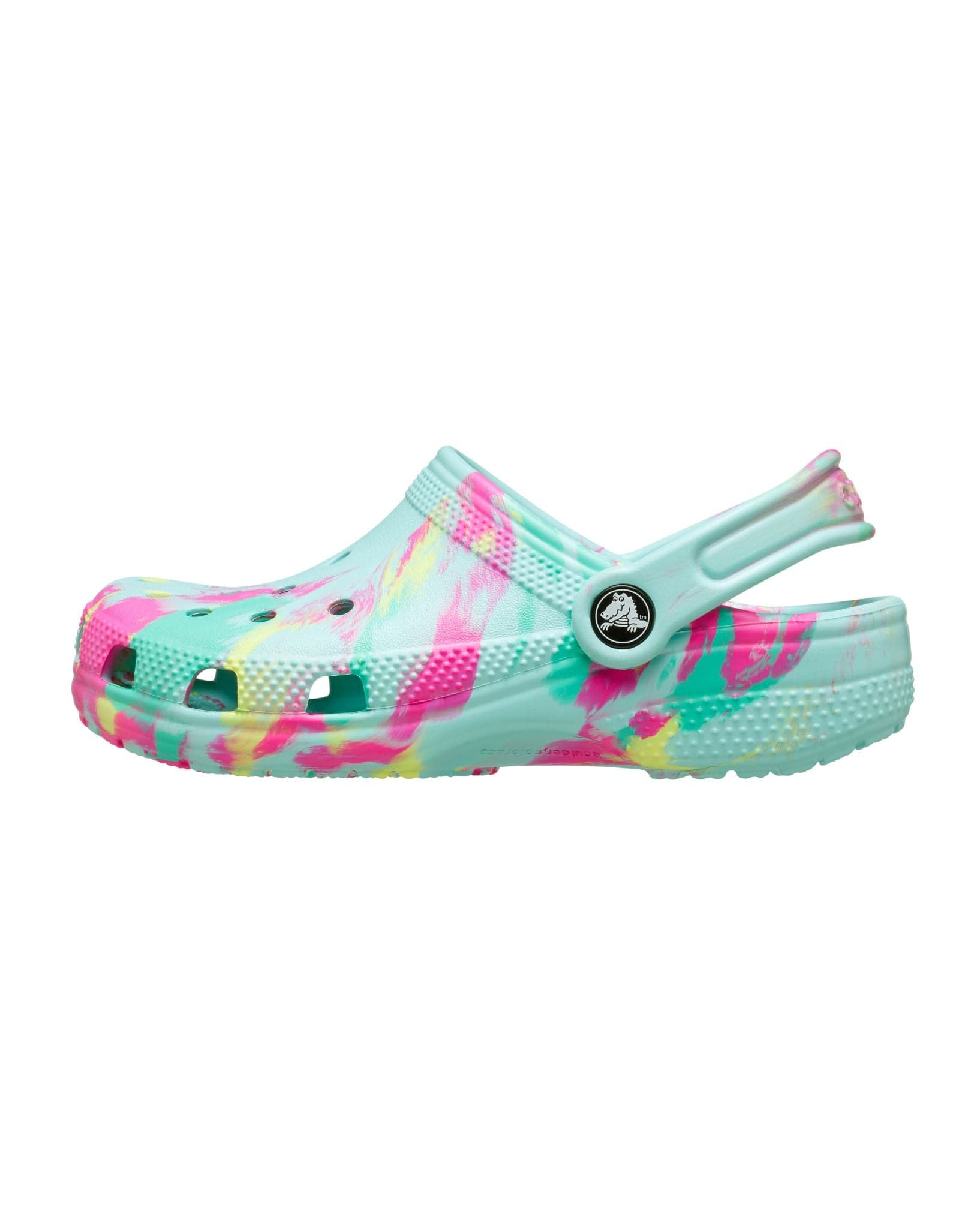 Crocs Classic Marbled Clog Toddler- Aqua Marine/Multi
