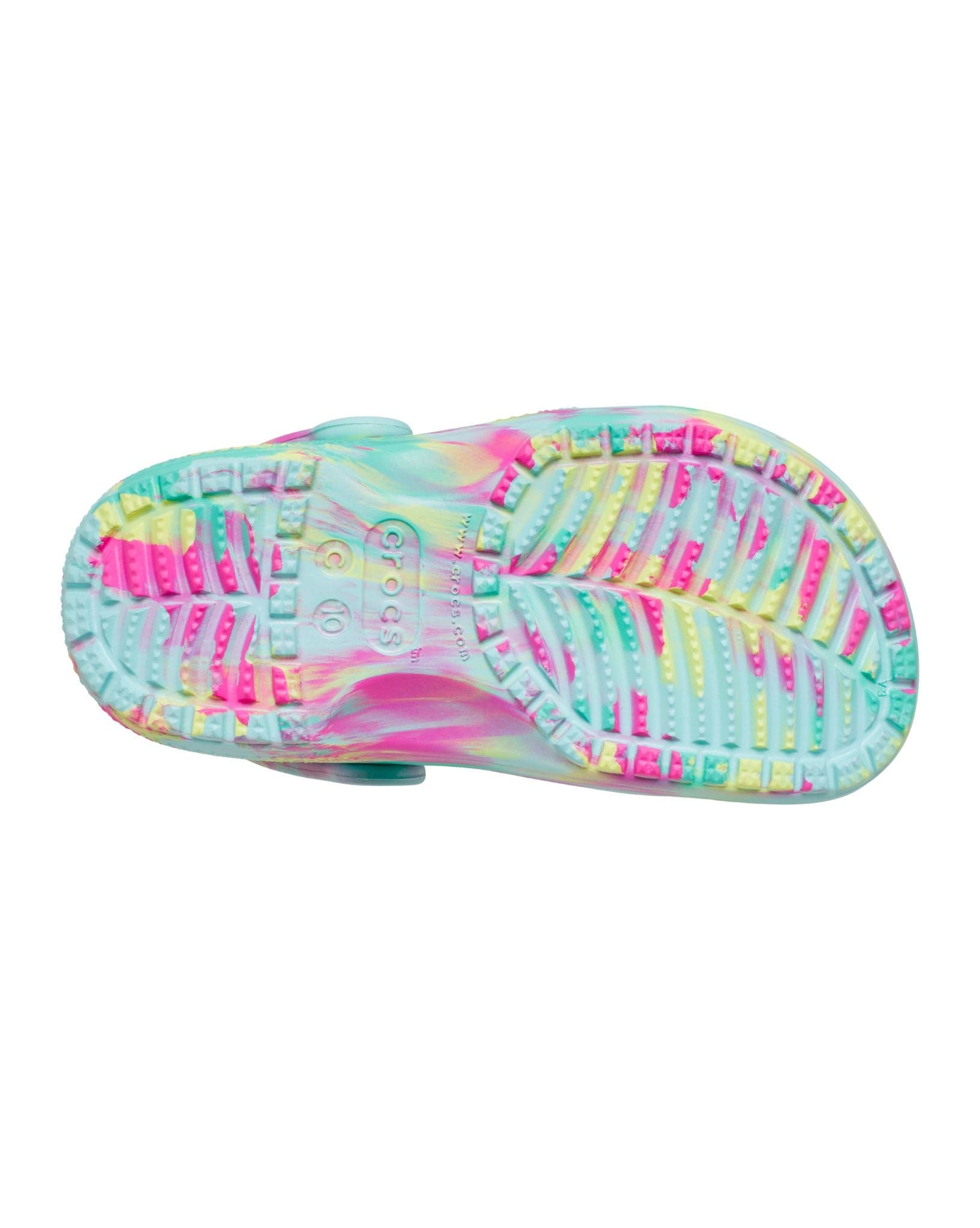 Crocs Classic Marbled Clog Toddler- Aqua Marine/Multi