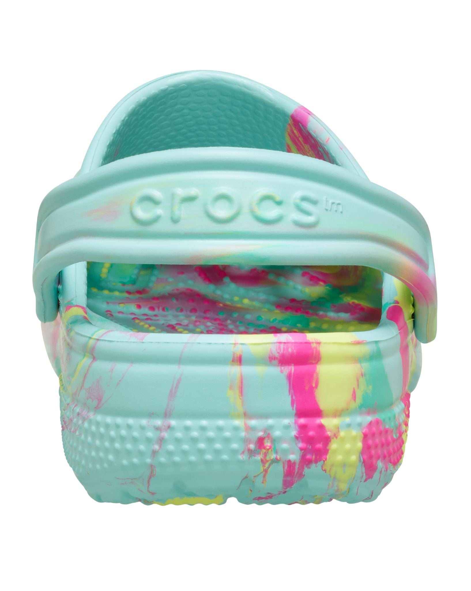 Crocs Classic Marbled Clog Toddler- Aqua Marine/Multi