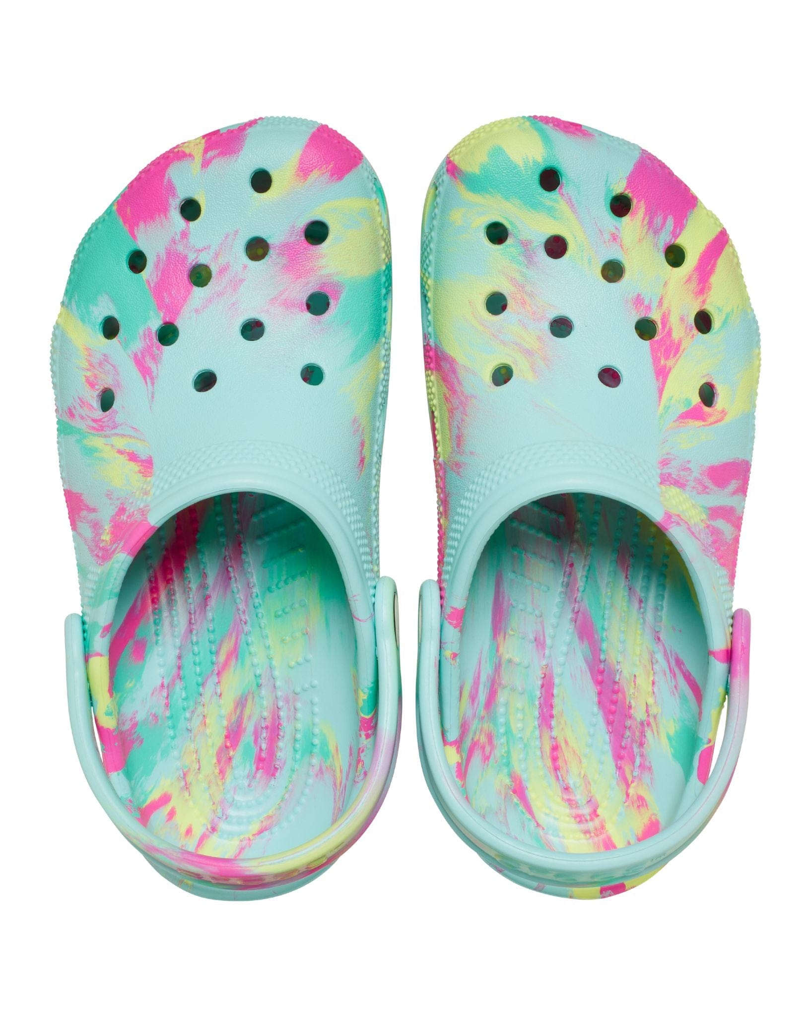 Crocs Classic Marbled Clog Toddler- Aqua Marine/Multi