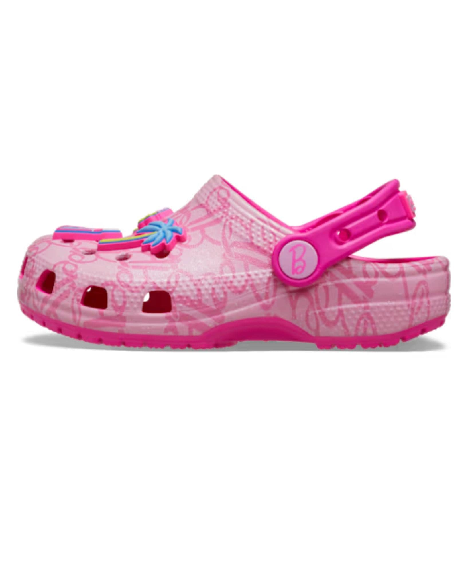 Crocs Mattel Pink Barbie Classic Clog Toddler