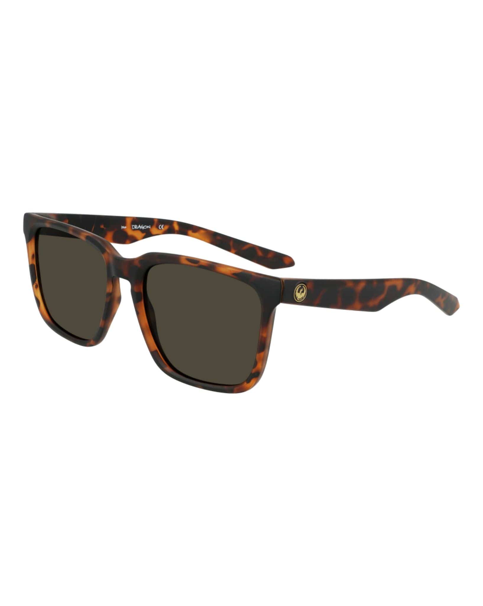 Dragon Baile Sunglasses Matte Dark Tortoise I Ll Brown Polar