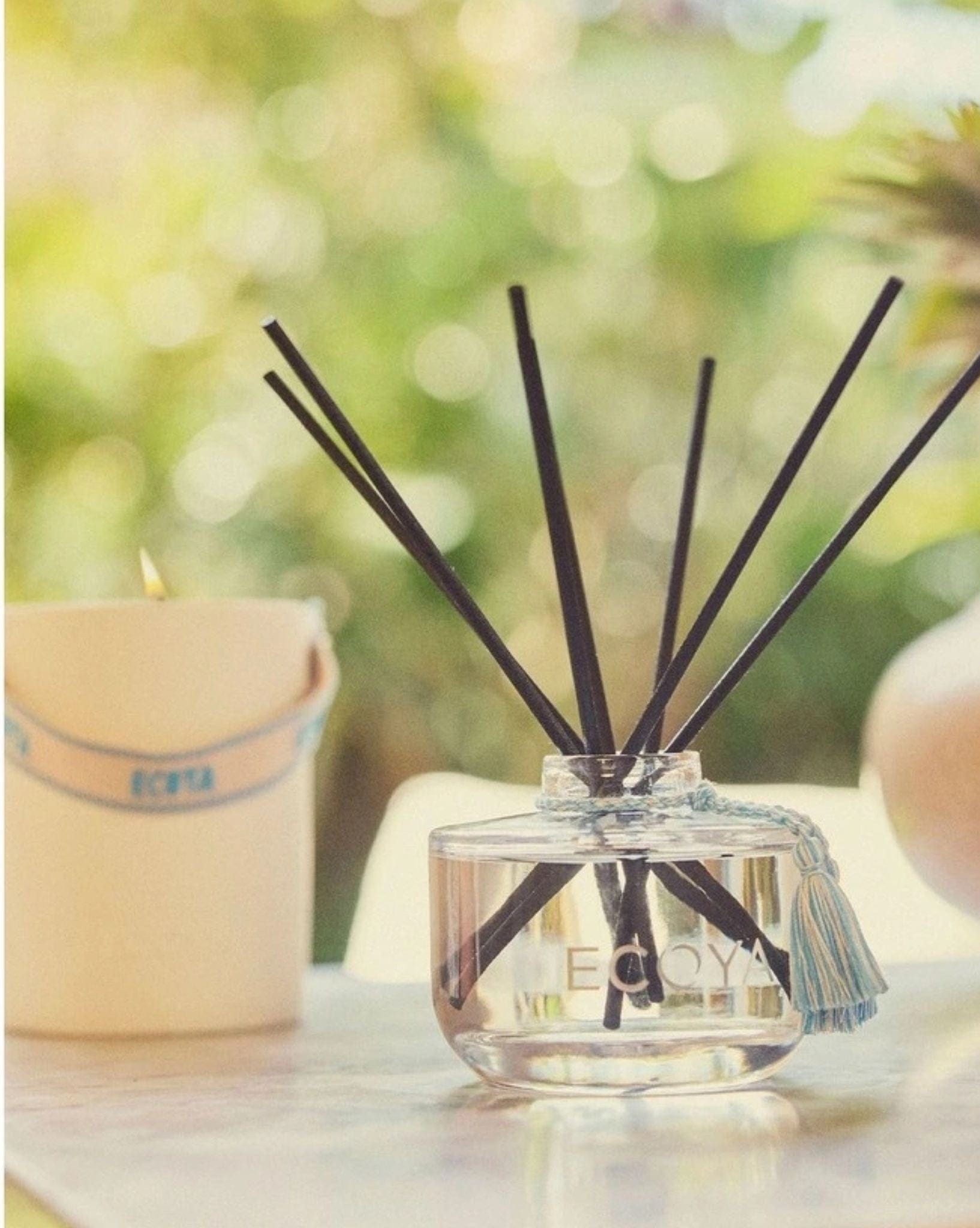 ECOYA ECOYA 400gm Ceramic Candle - Sea Salt & Pineapple