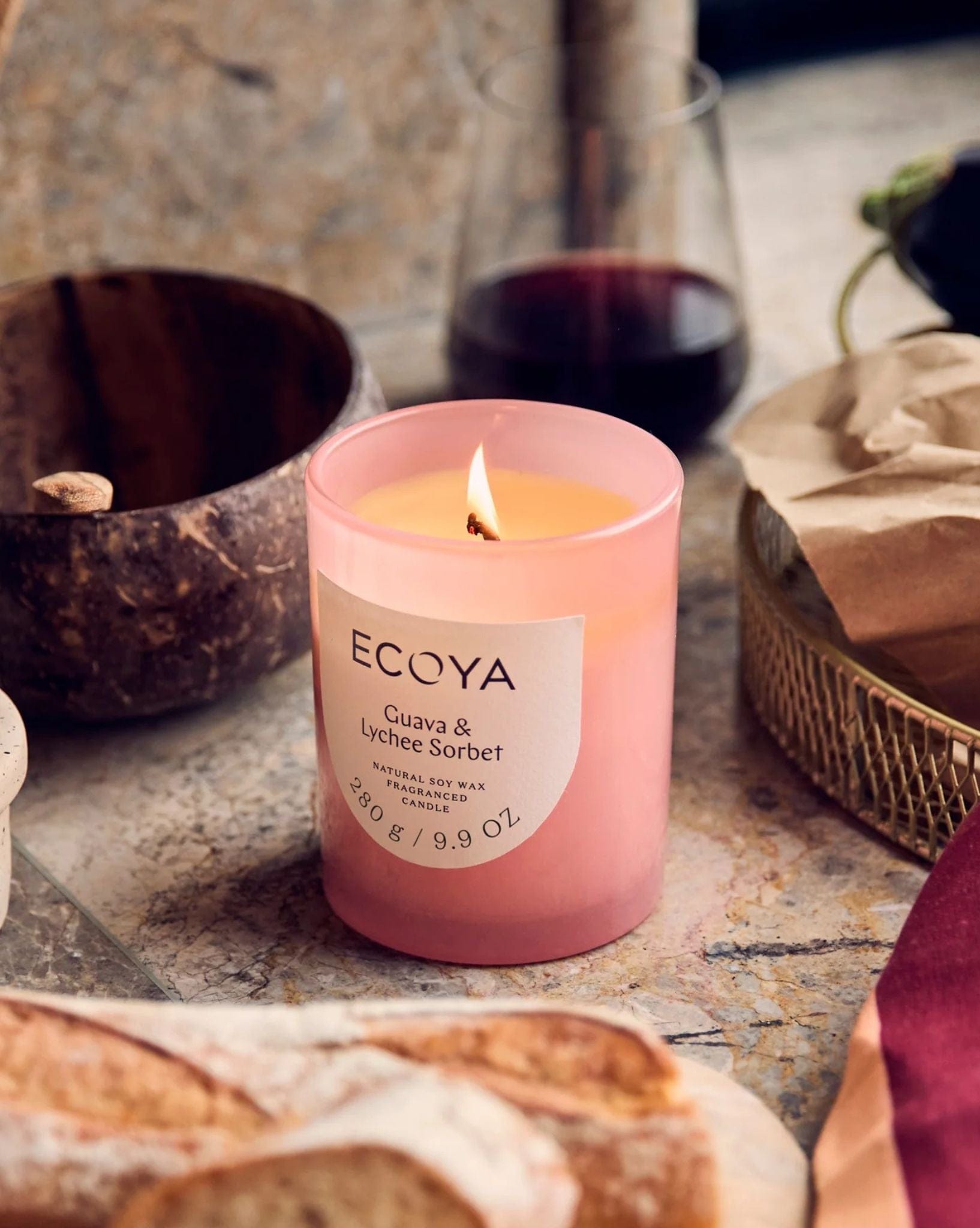 ECOYA ECOYA-Metro-Candle-Guava-&-Lychee-Sorbet-280g