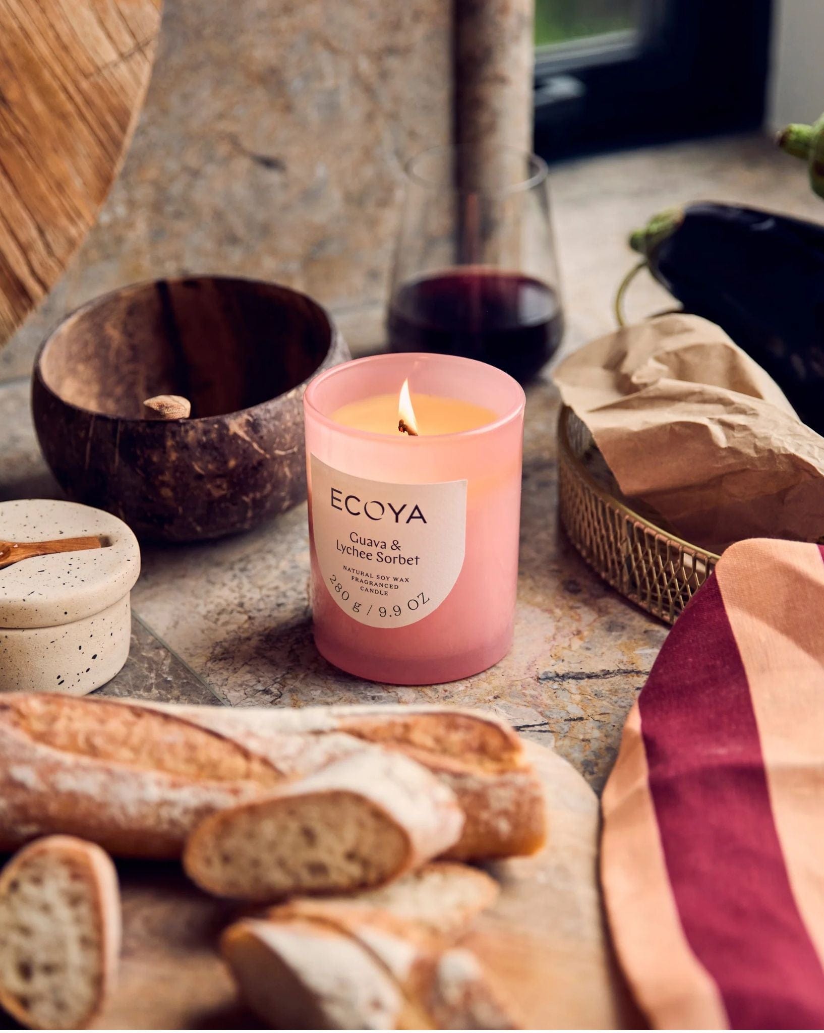 ECOYA ECOYA-Metro-Candle-Guava-&-Lychee-Sorbet-280g