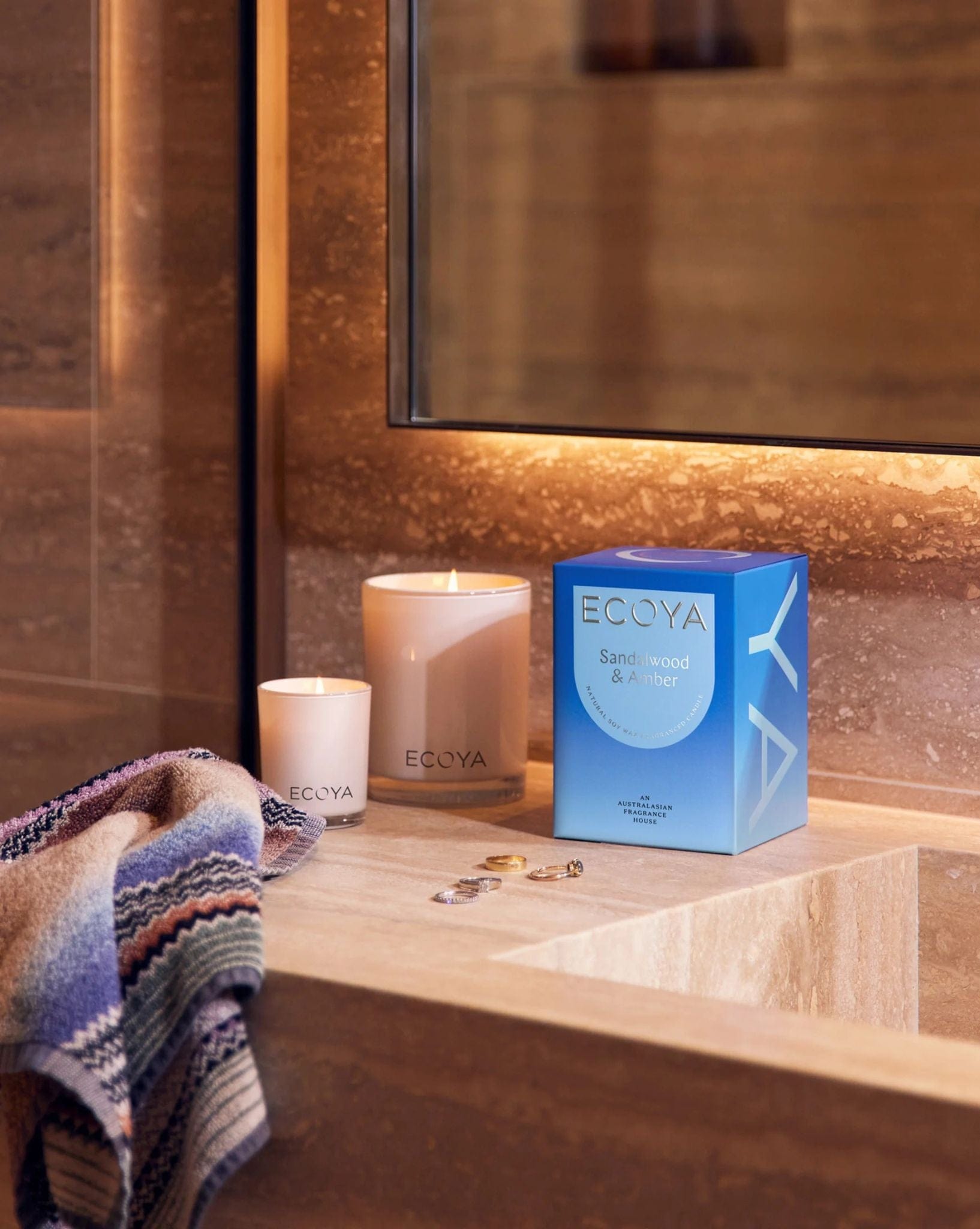 ECOYA ECOYA-Sandalwood-&-Amber-Madison-Candle