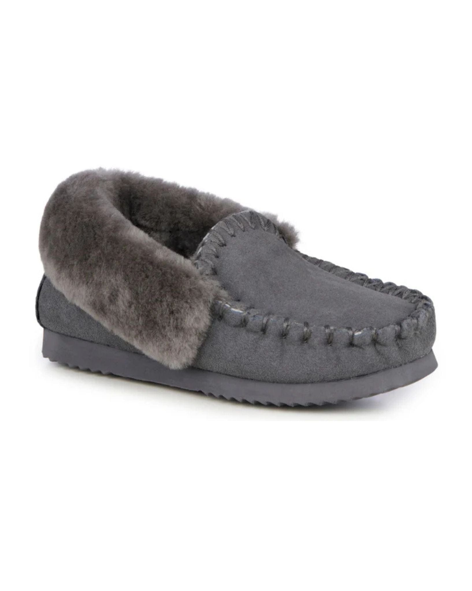 Emu Womens Molly Moccasin - Charcoal I 11