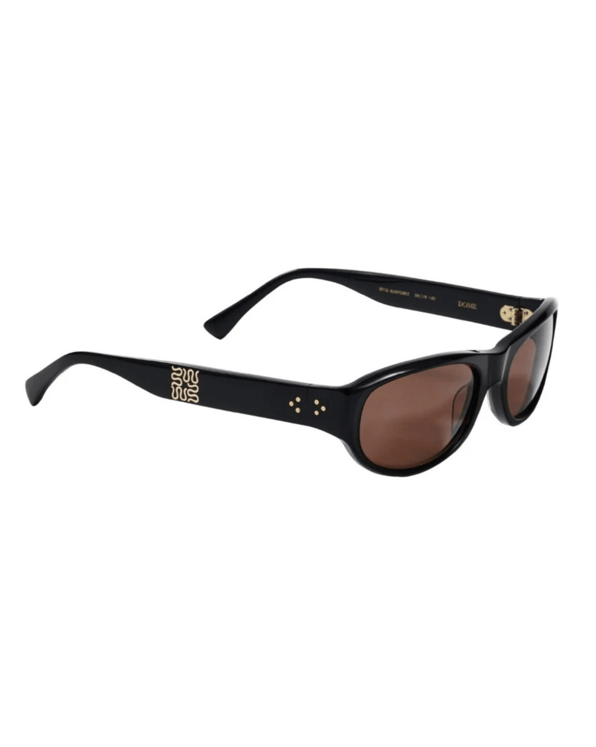 Epokhe Epokhe x Wasted Talent Dome Sunglasses - Black Polished / Bronze