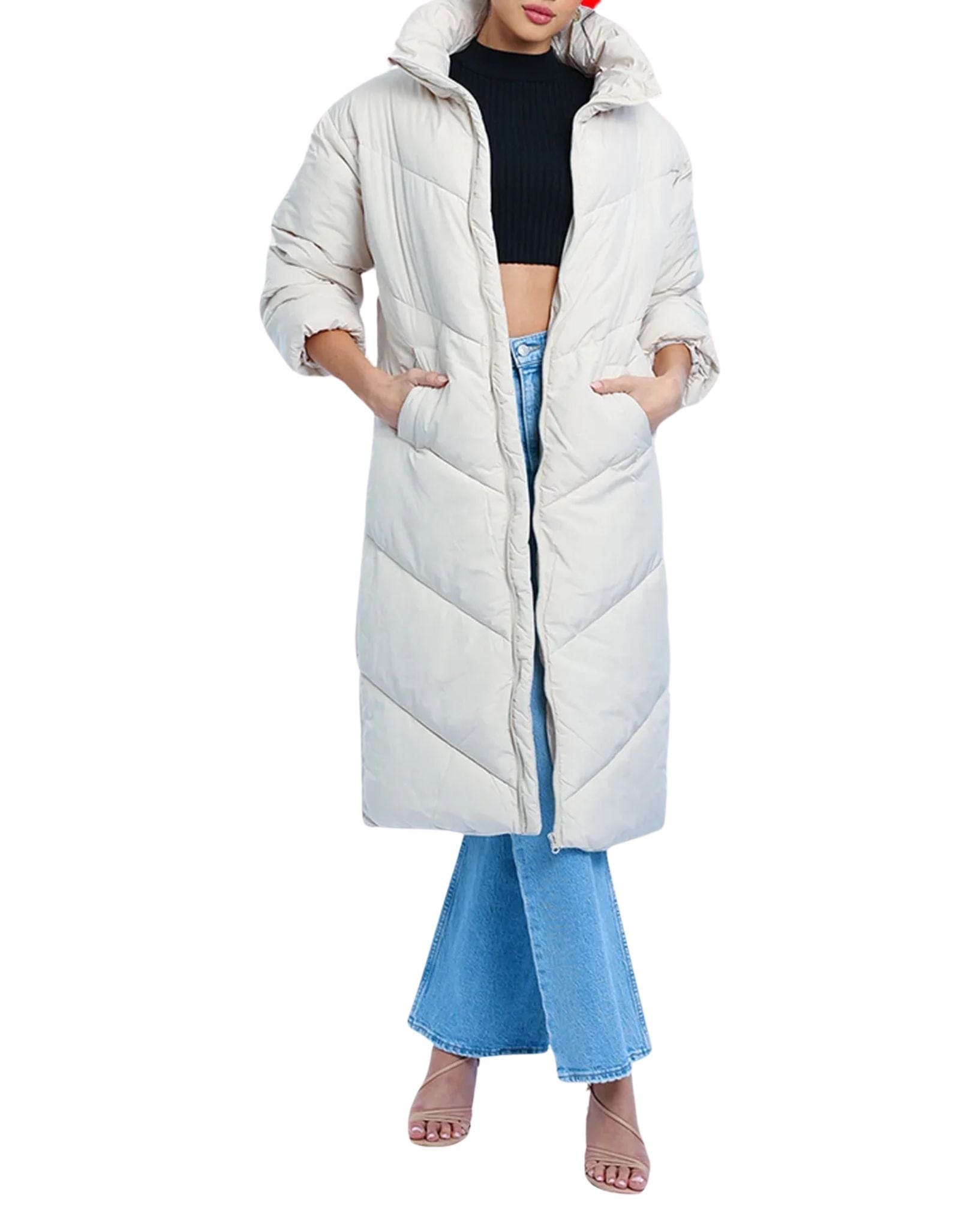 Esmaee Womens Fallon Longline Coat