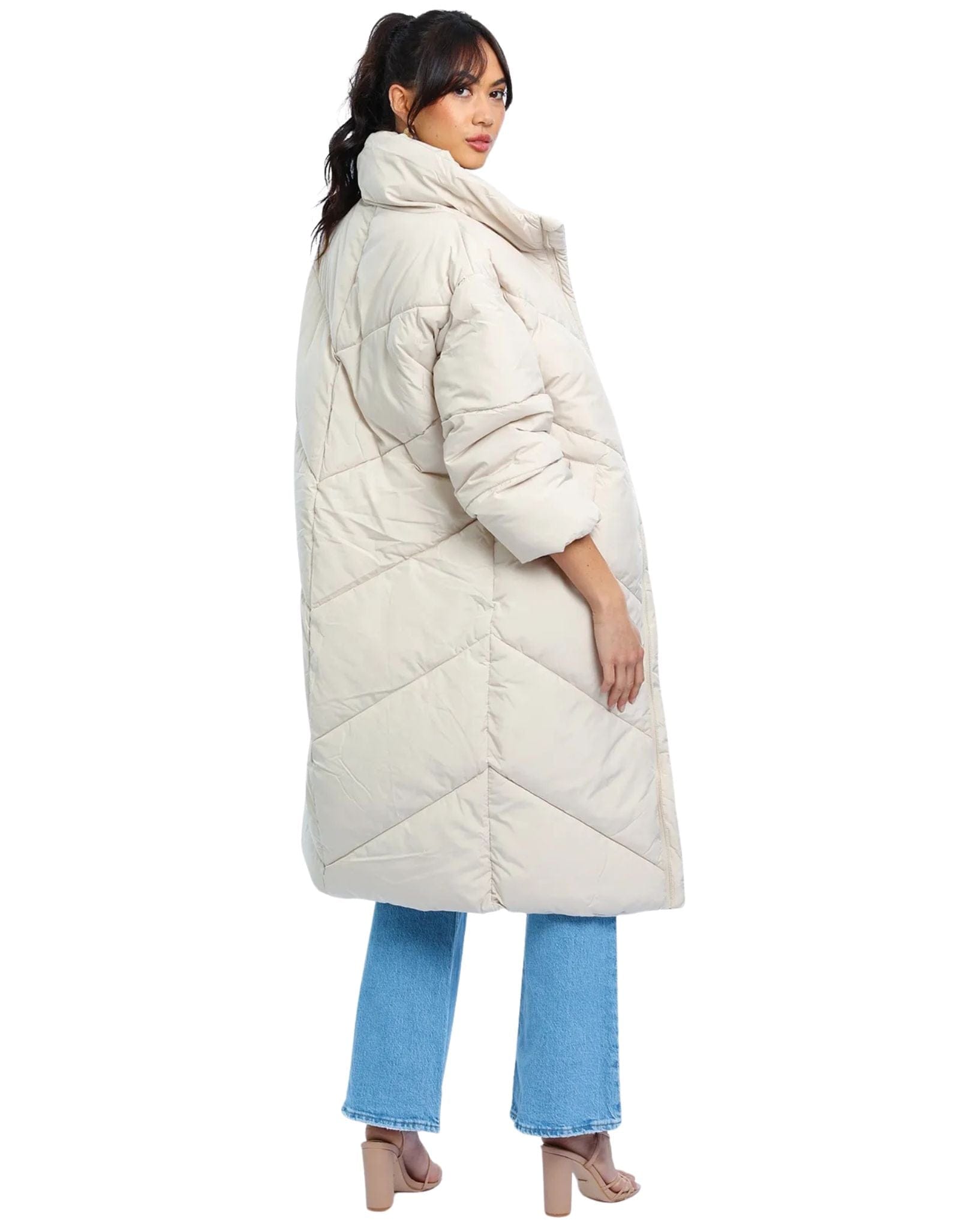 Esmaee Womens Fallon Longline Coat