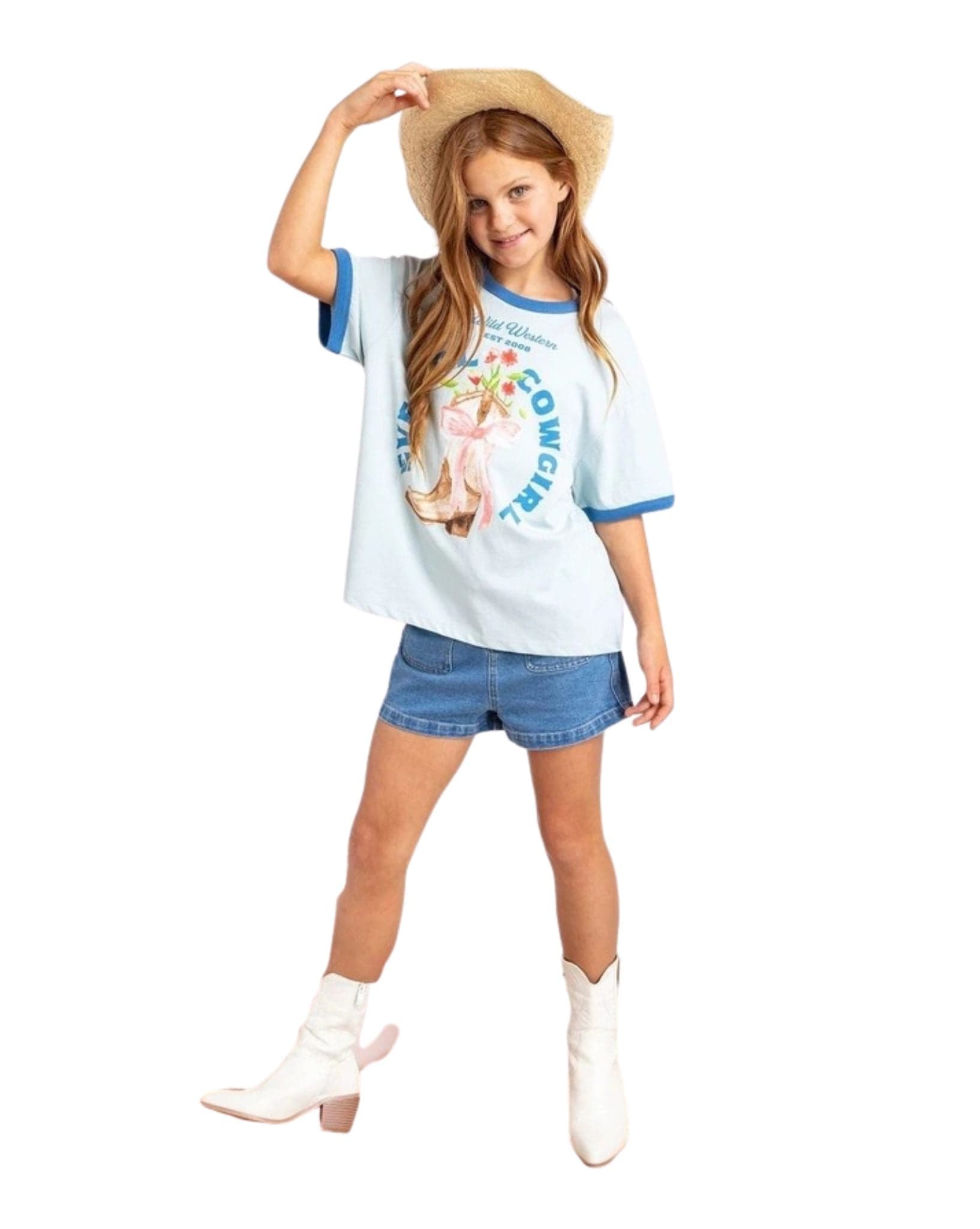 Eve's Girl Rodeo Ringer Tee