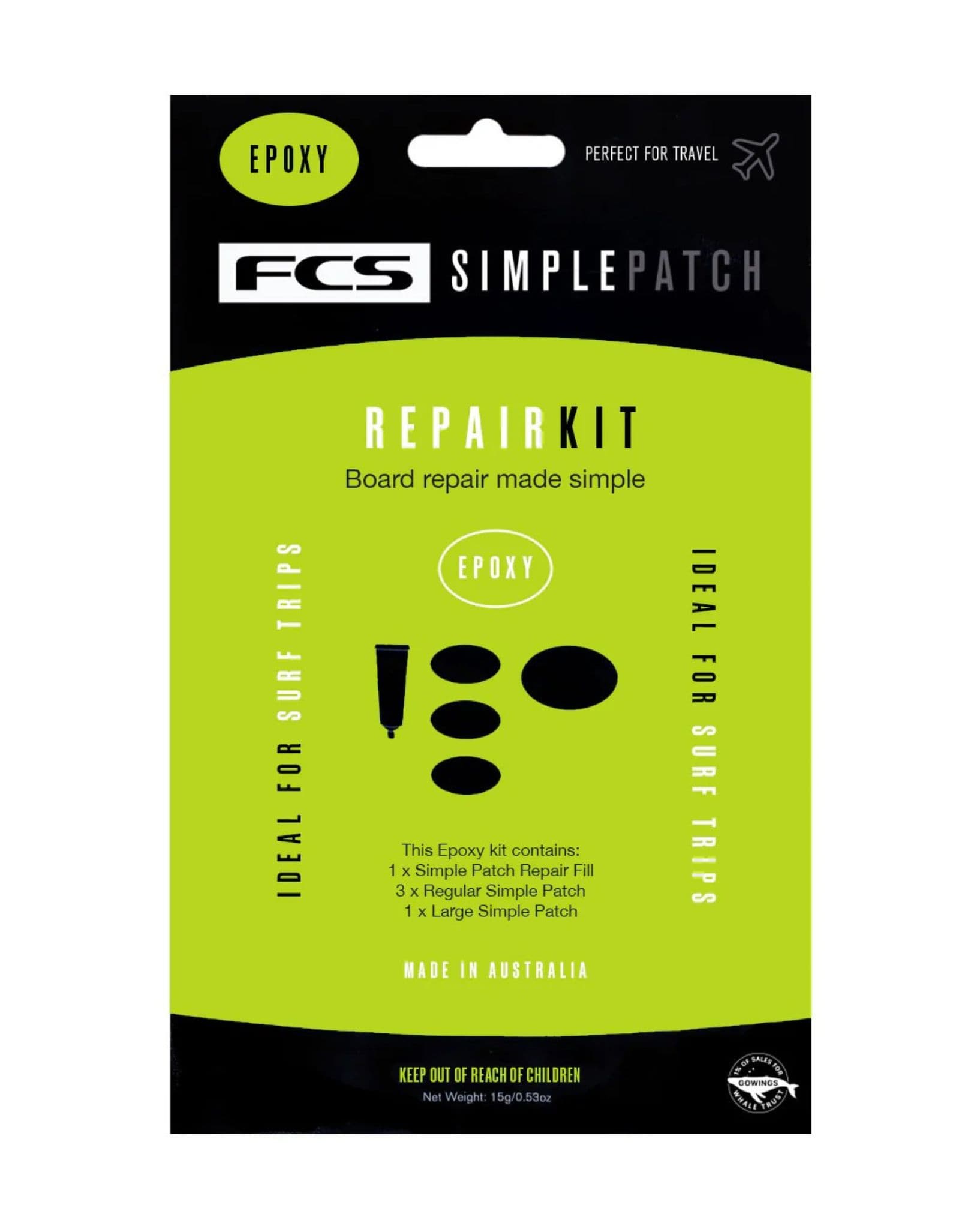 FCS FCS Simple Patch Repair Kit - Epoxy
