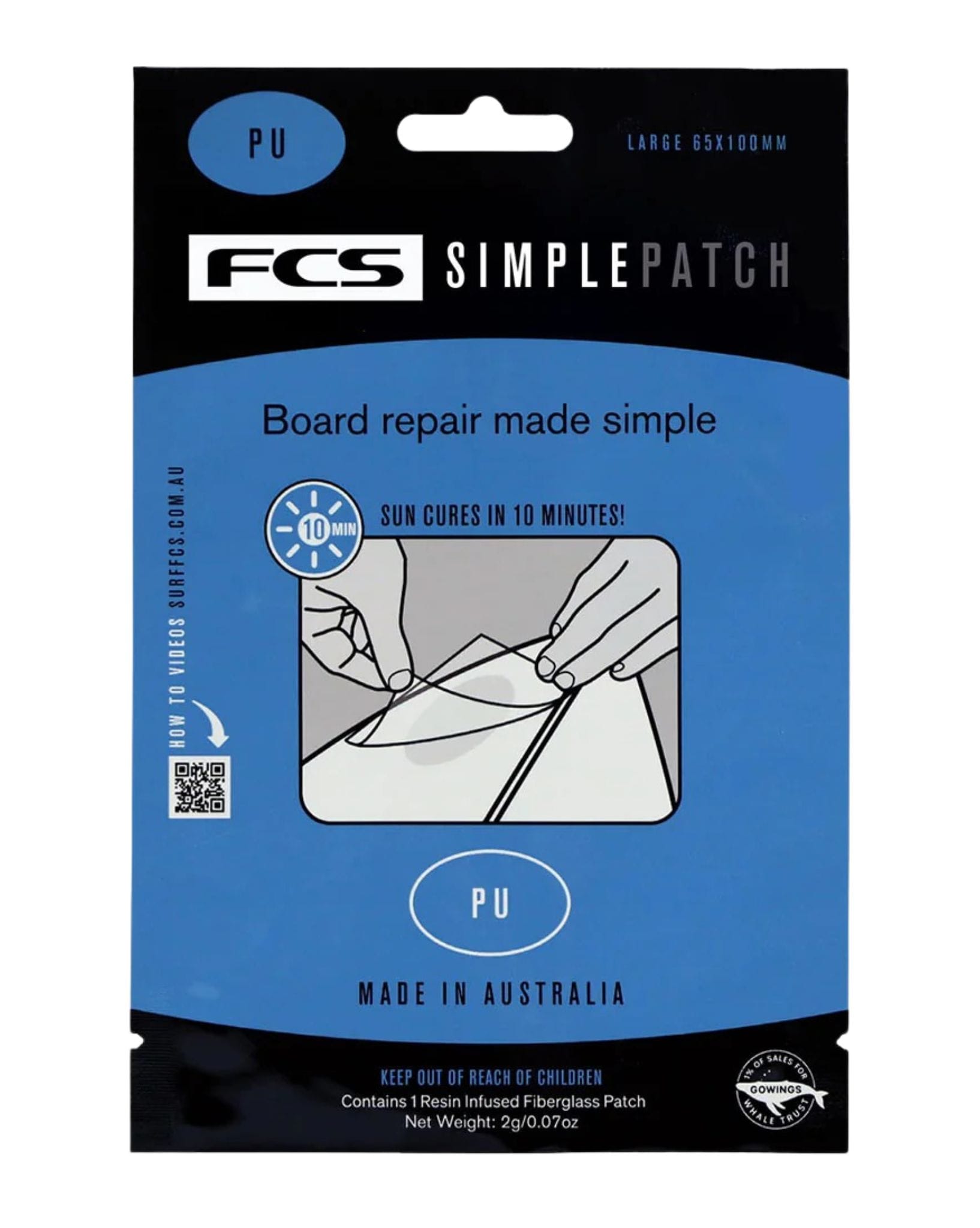FCS FCS Simple Patch Repair Patch Regular - PU