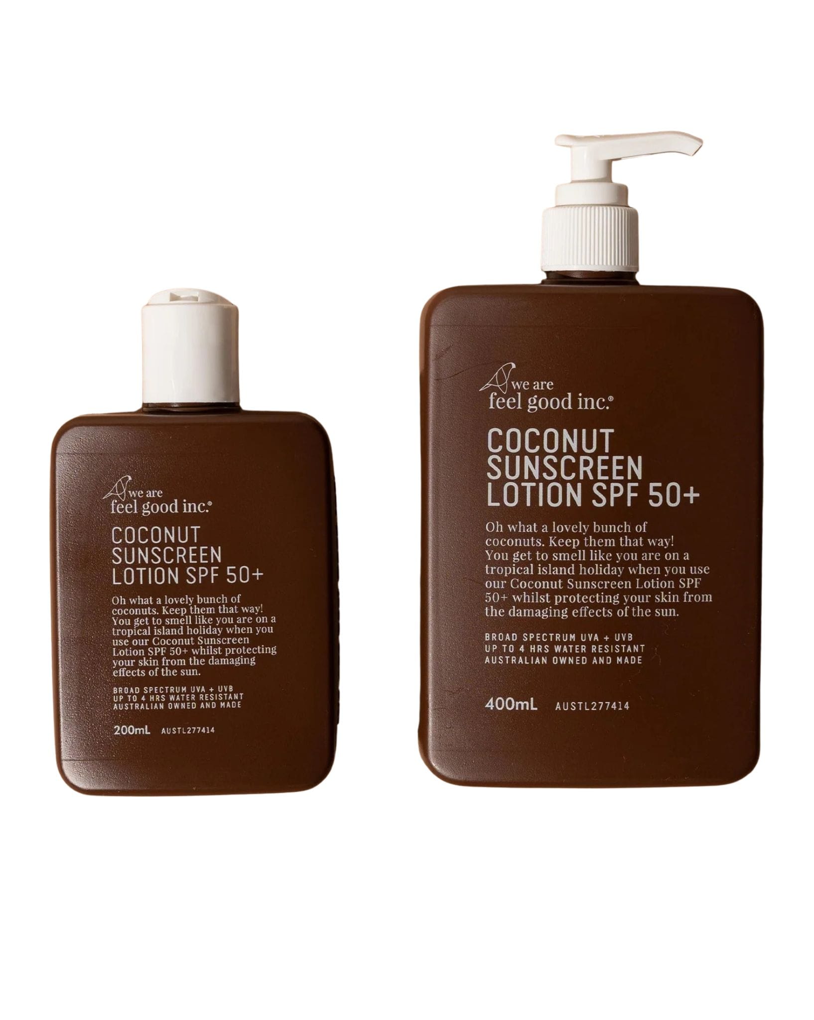 Feel Good Inc Coconut Sunscreen SPF50+ 400ml