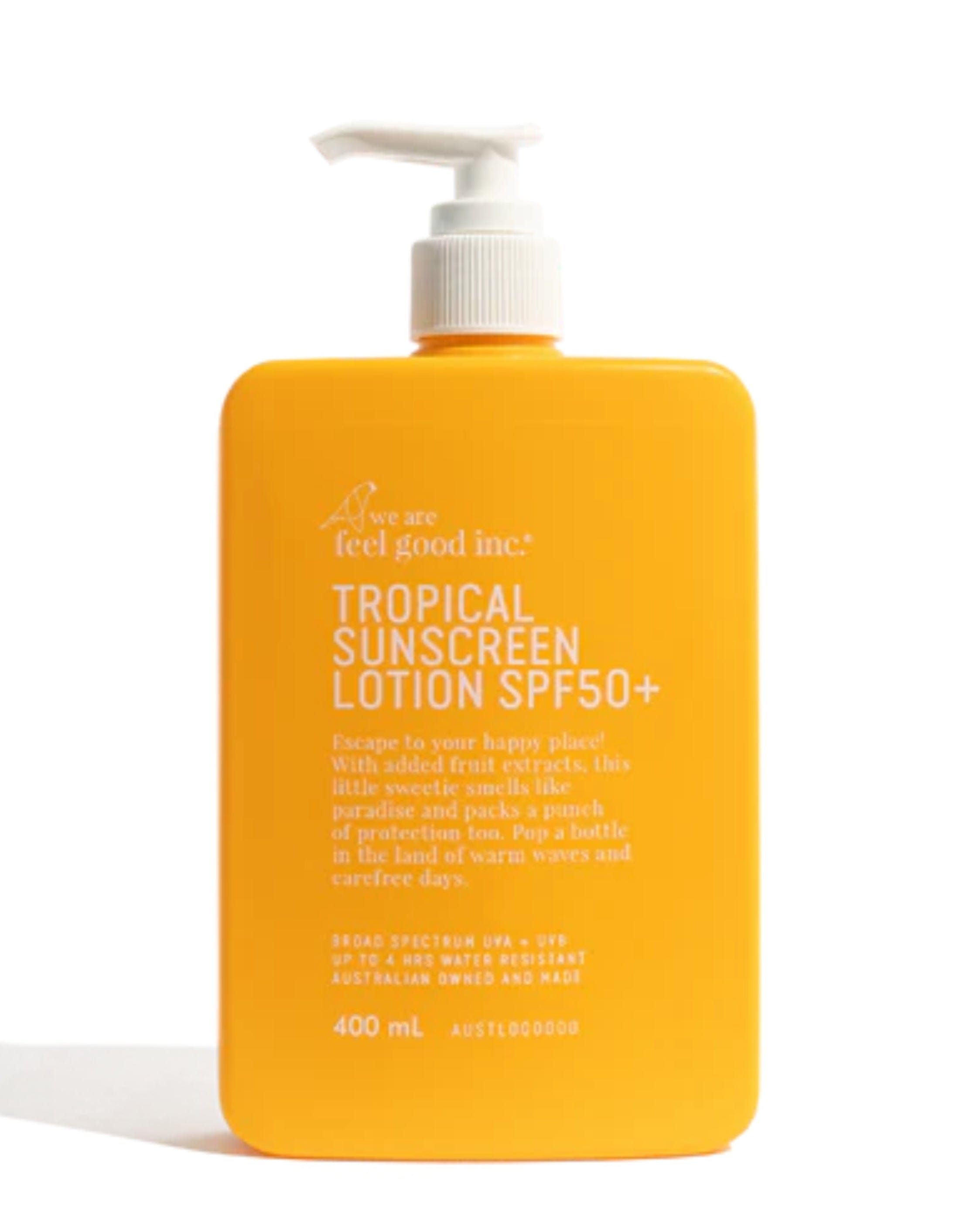 Feel Good Inc Tropical Sunscreen Lotion SPF50+ 400ml