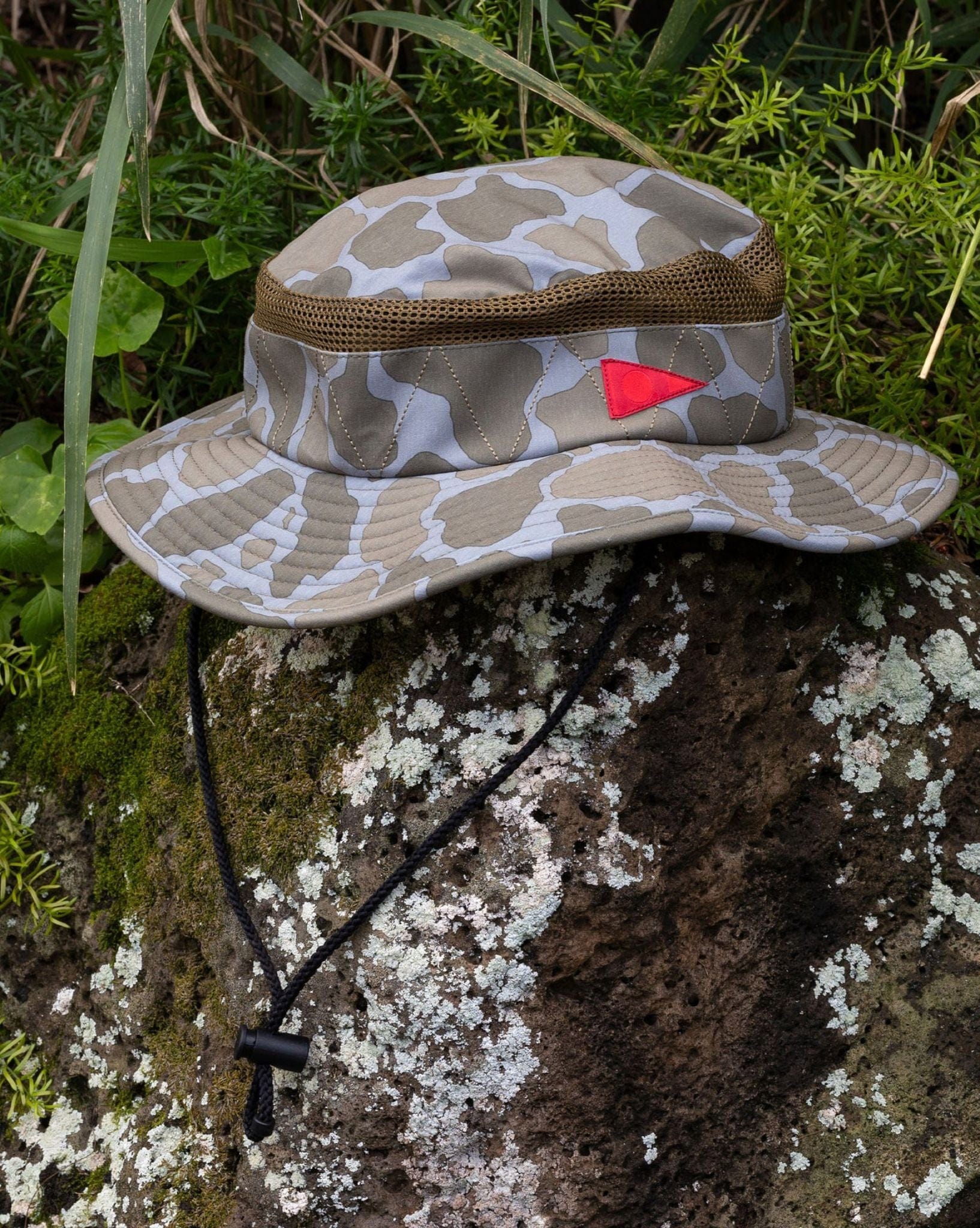 Florence Mens Airtex Boonie Hat - Burnt Olive Camo