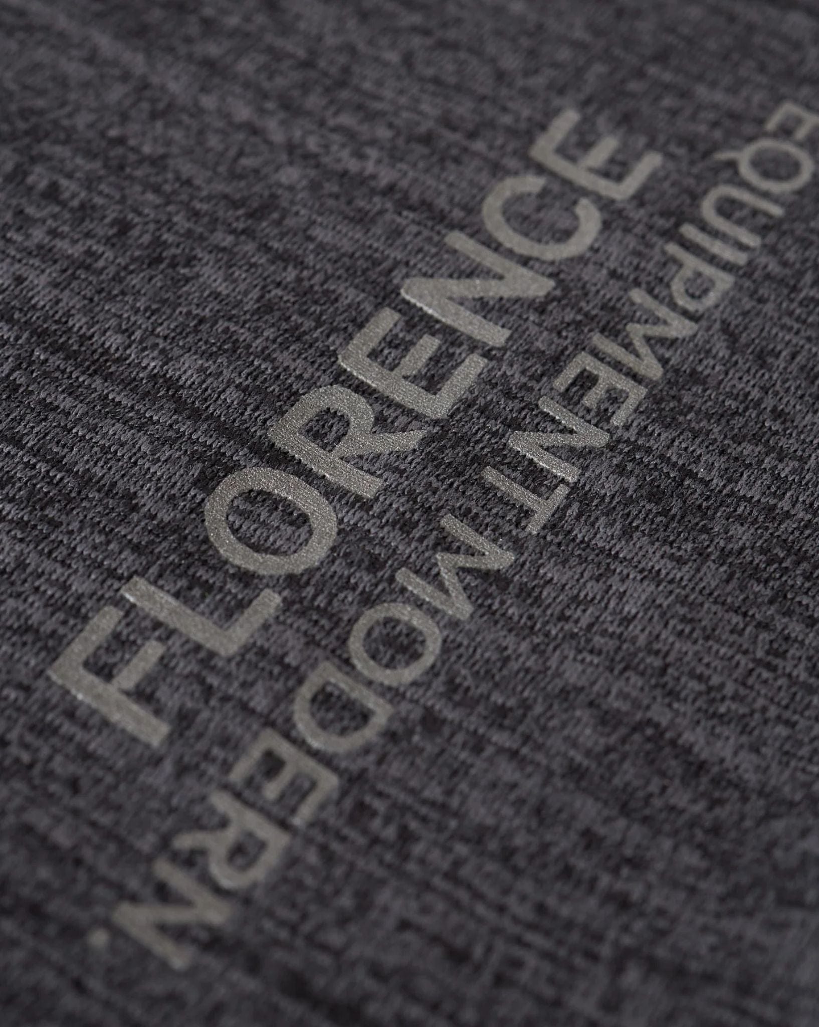 Florence Mens Airtex Long Sleeve Shirt - Heather Charcoal