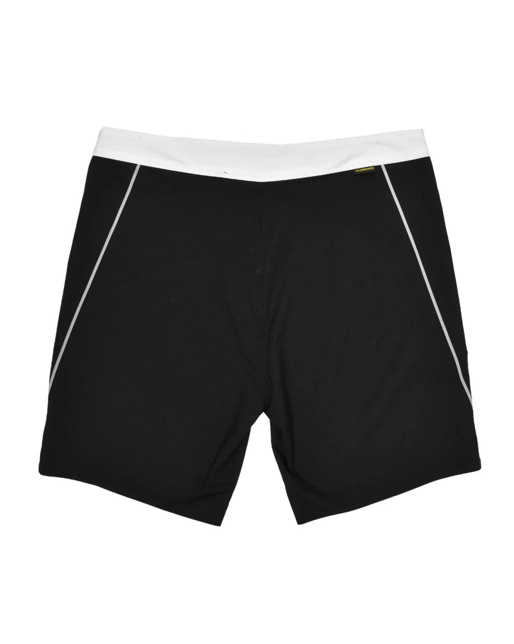 Florence Mens F1 Zero Boardshort - Black White