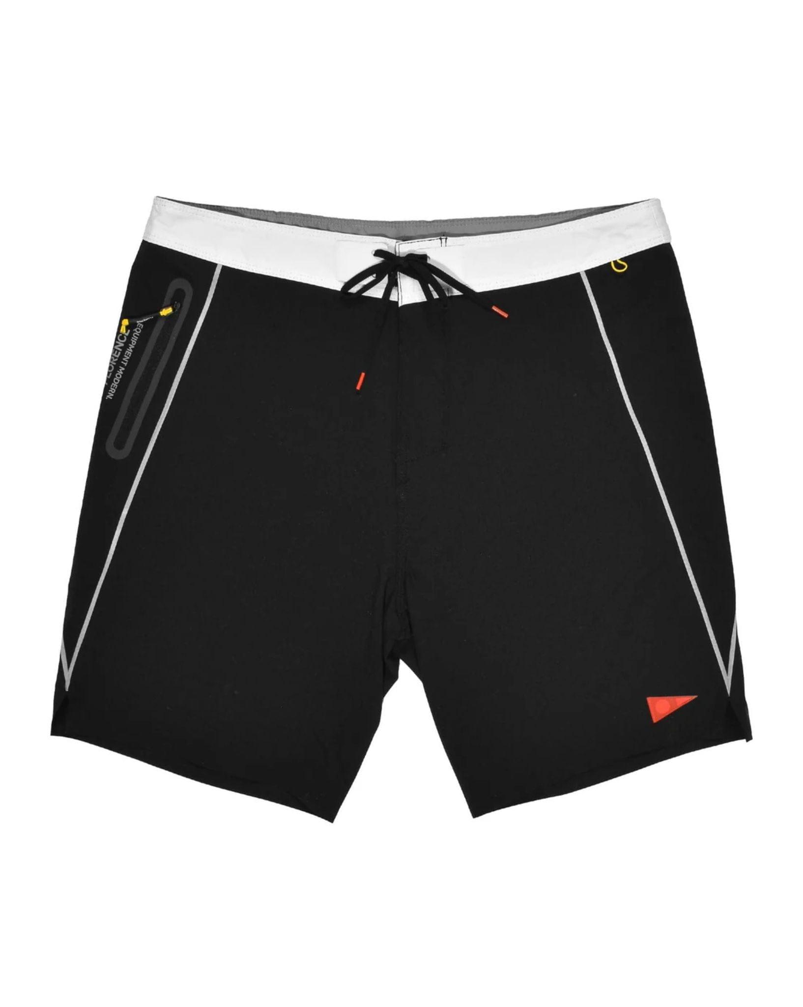 Florence Mens F1 Zero Boardshort - Black White
