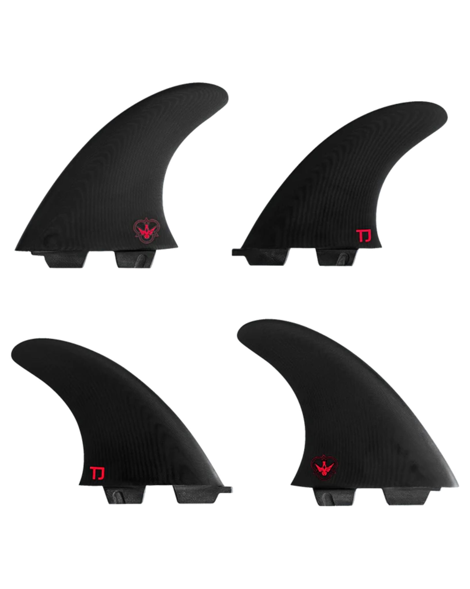 Flying Diamonds TJ Quad Fins - Black